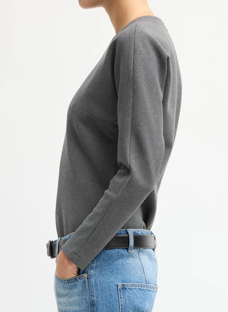 Tibi Luxe Crepe Knit Dolman Top