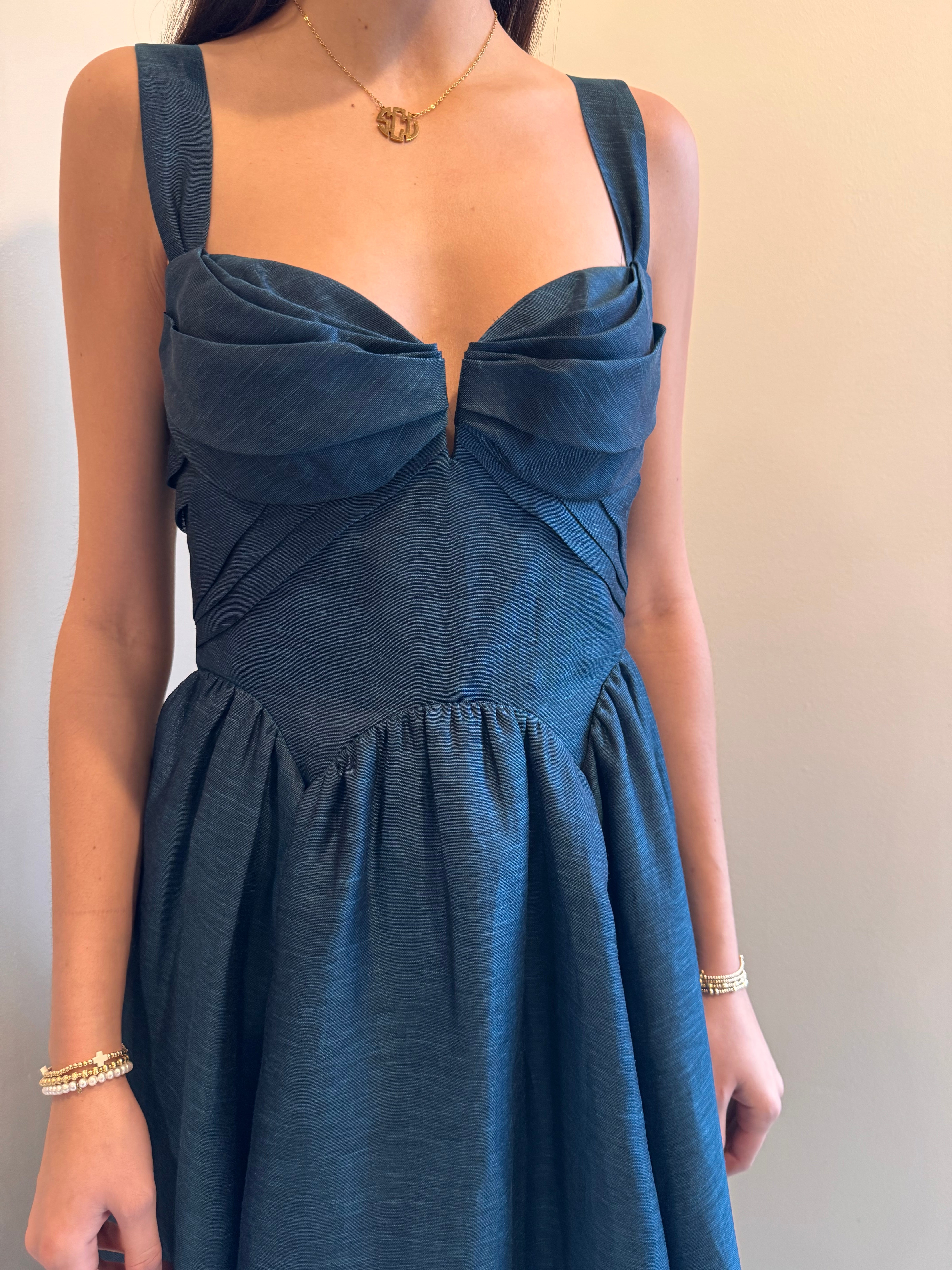 Zimmermann Rebellion Drape Midi Dress