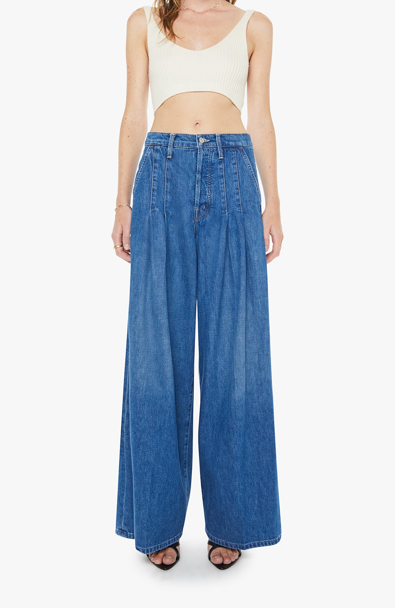 Mother Denim The Pleated Pouty Skimp