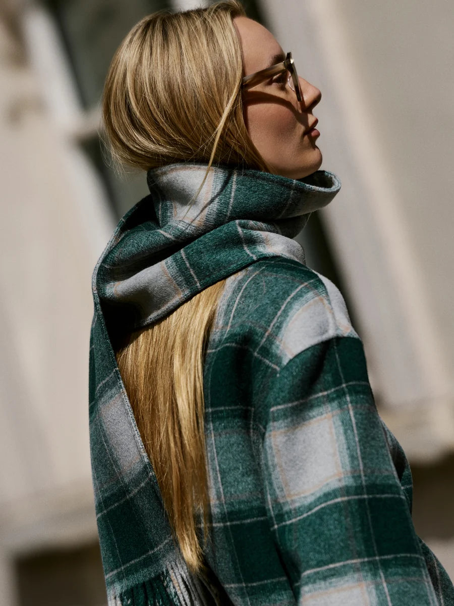 Varley Alderton Check Scarf Coat