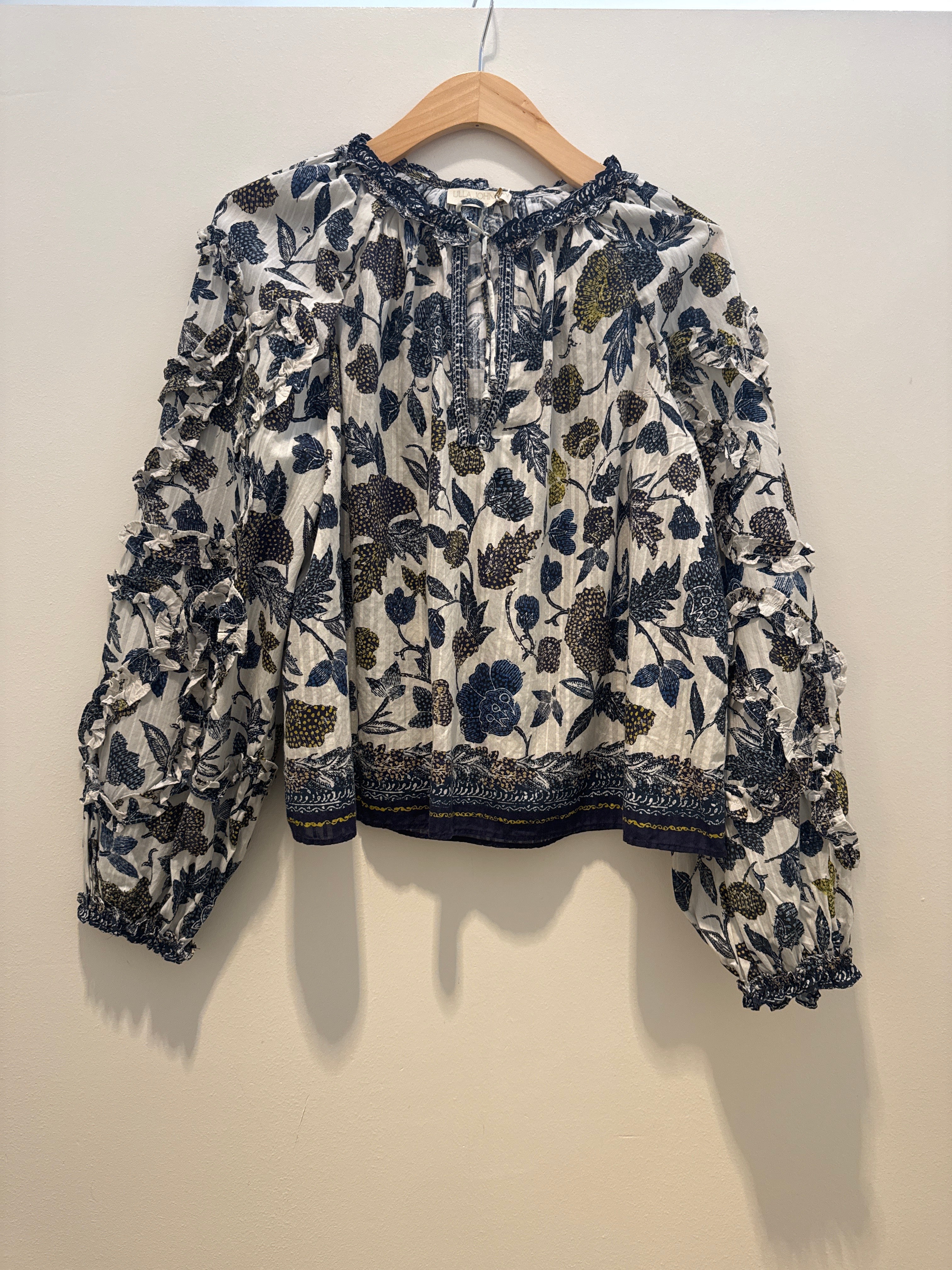 Ulla Johnson Azrou Cotton Long Sleeve Blouse