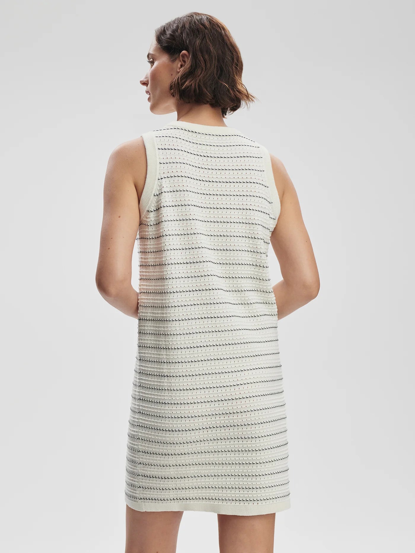 Varley Mindy Contrast Stitch Knit Dress