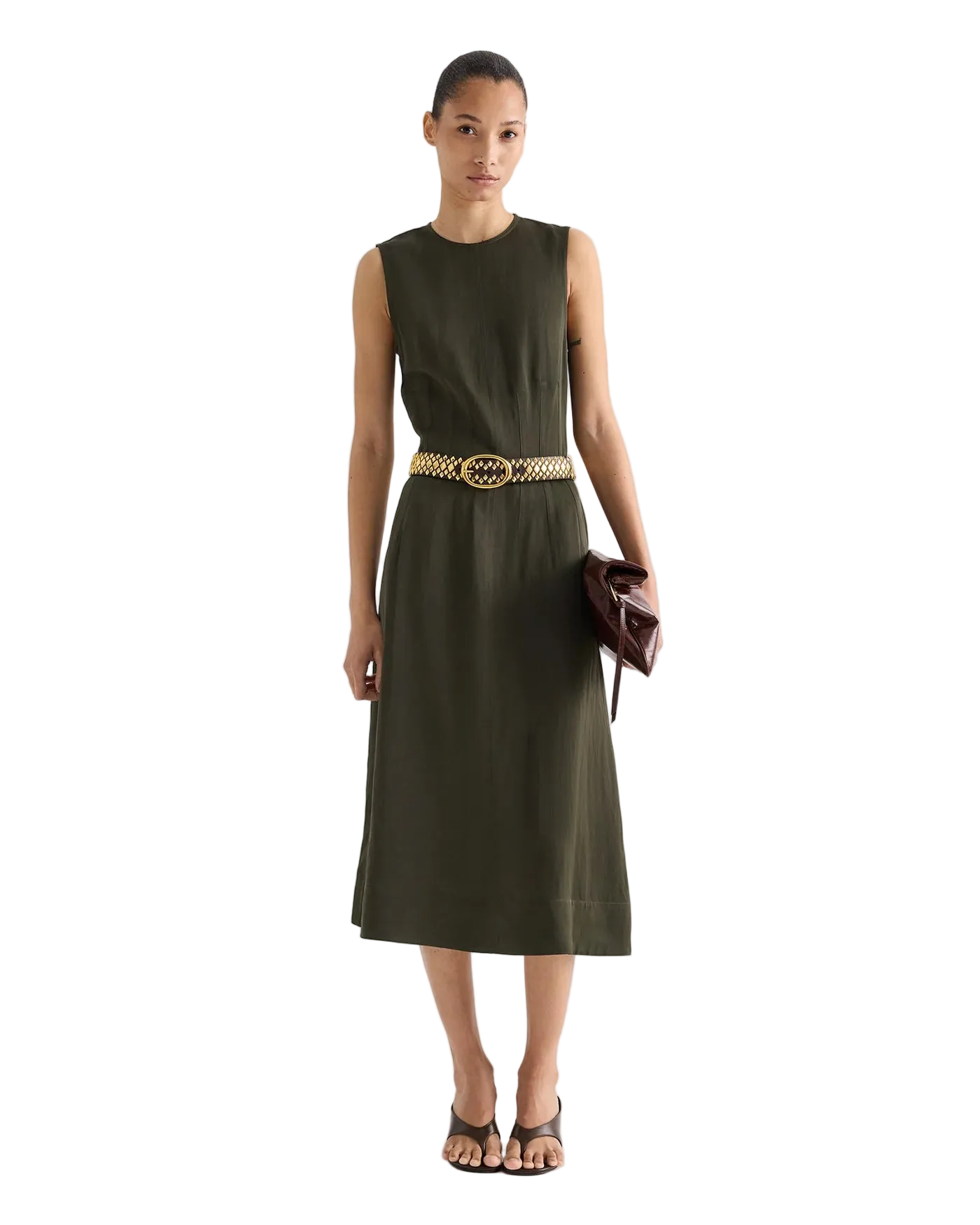TWP Crew Neck Dress w/ Darts