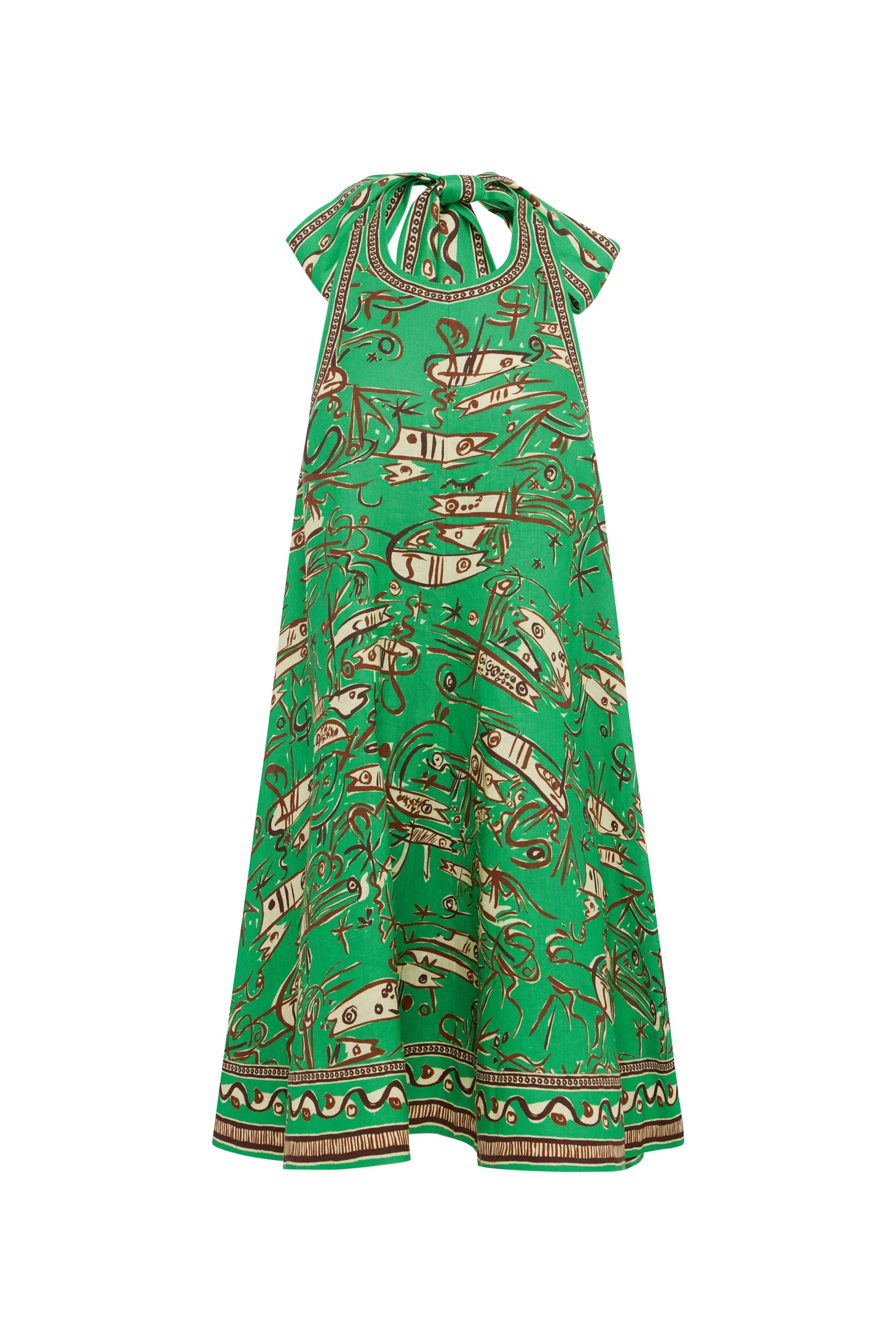 Alemais Fish Sticks Mini Dress