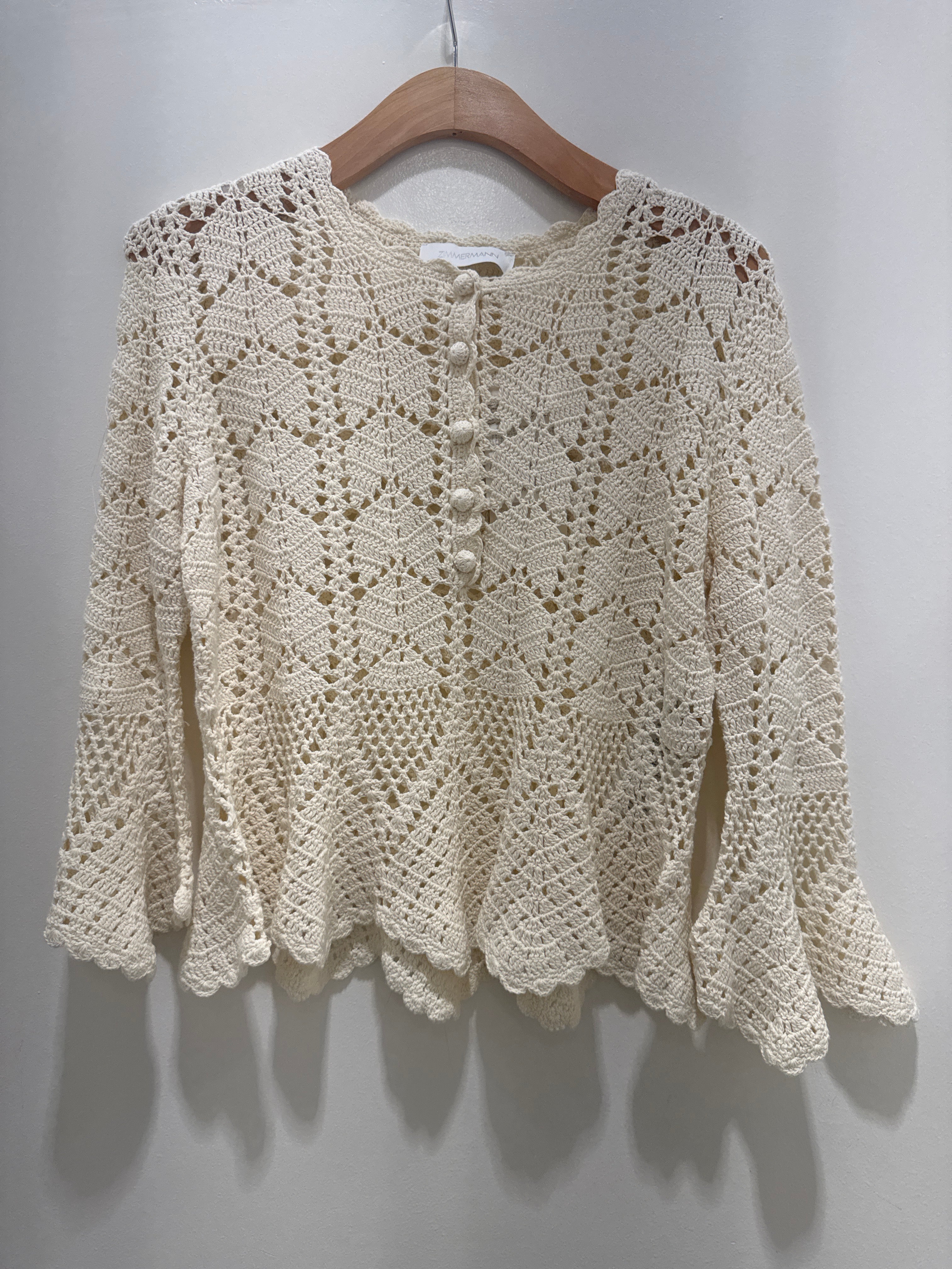 Zimmermann Awaken Lace Crochet Top