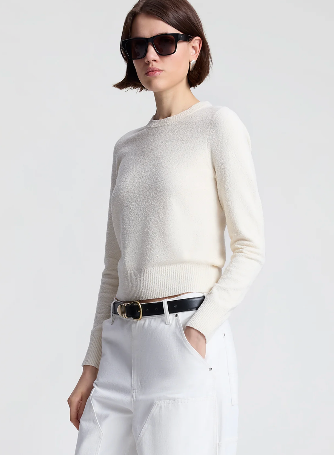 ALC Bradley Cotton Boucle Sweater
