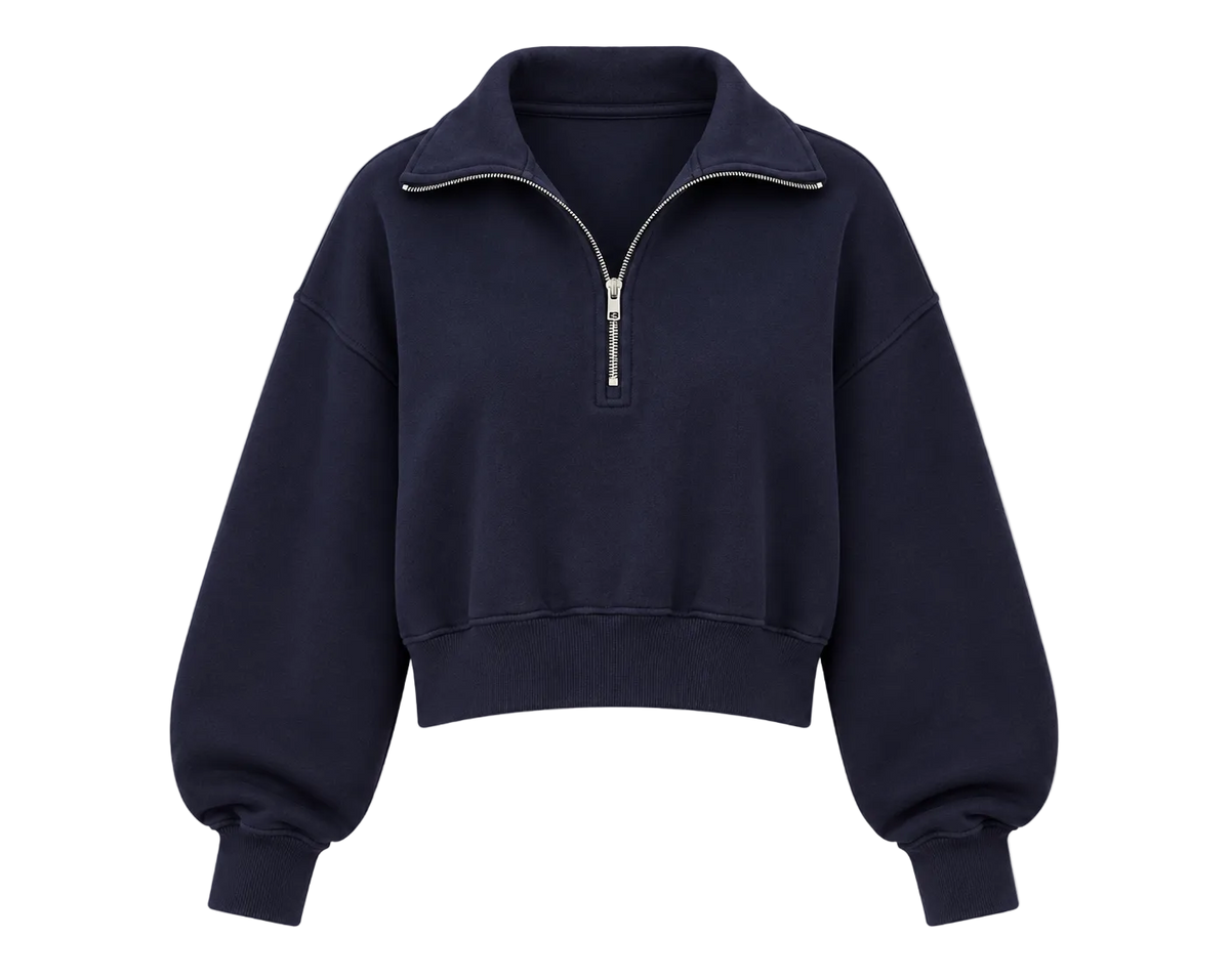 Agolde Bethan Quarter Zip Sweatshirt
