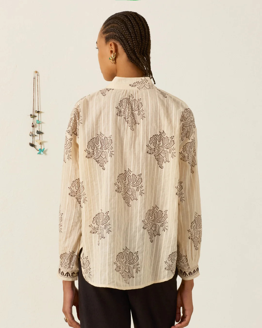 Alix of Bohemia Artemis Grapevine Stripe Shirt