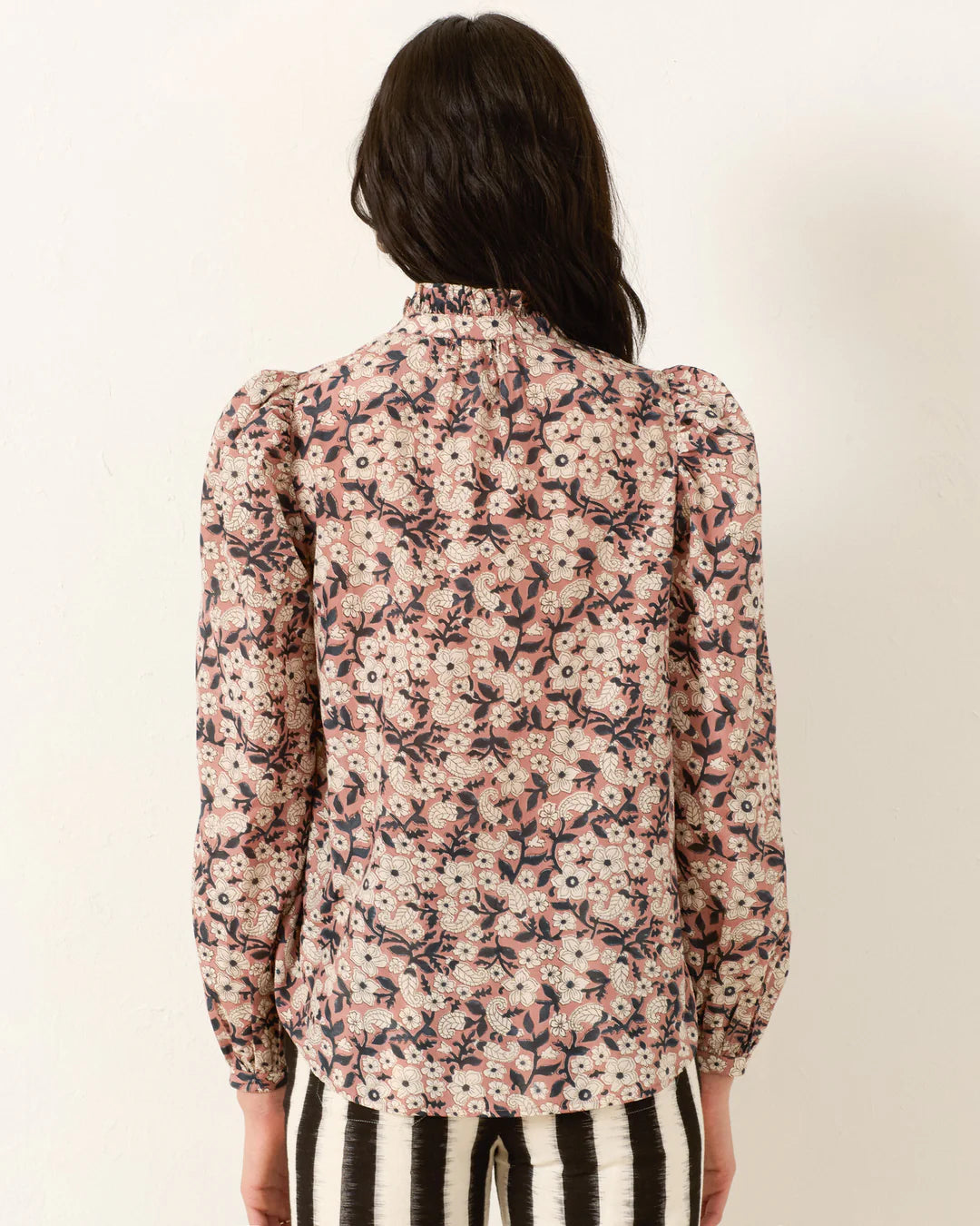 Alix of Bohemia Annabel Sepia Floral Shirt