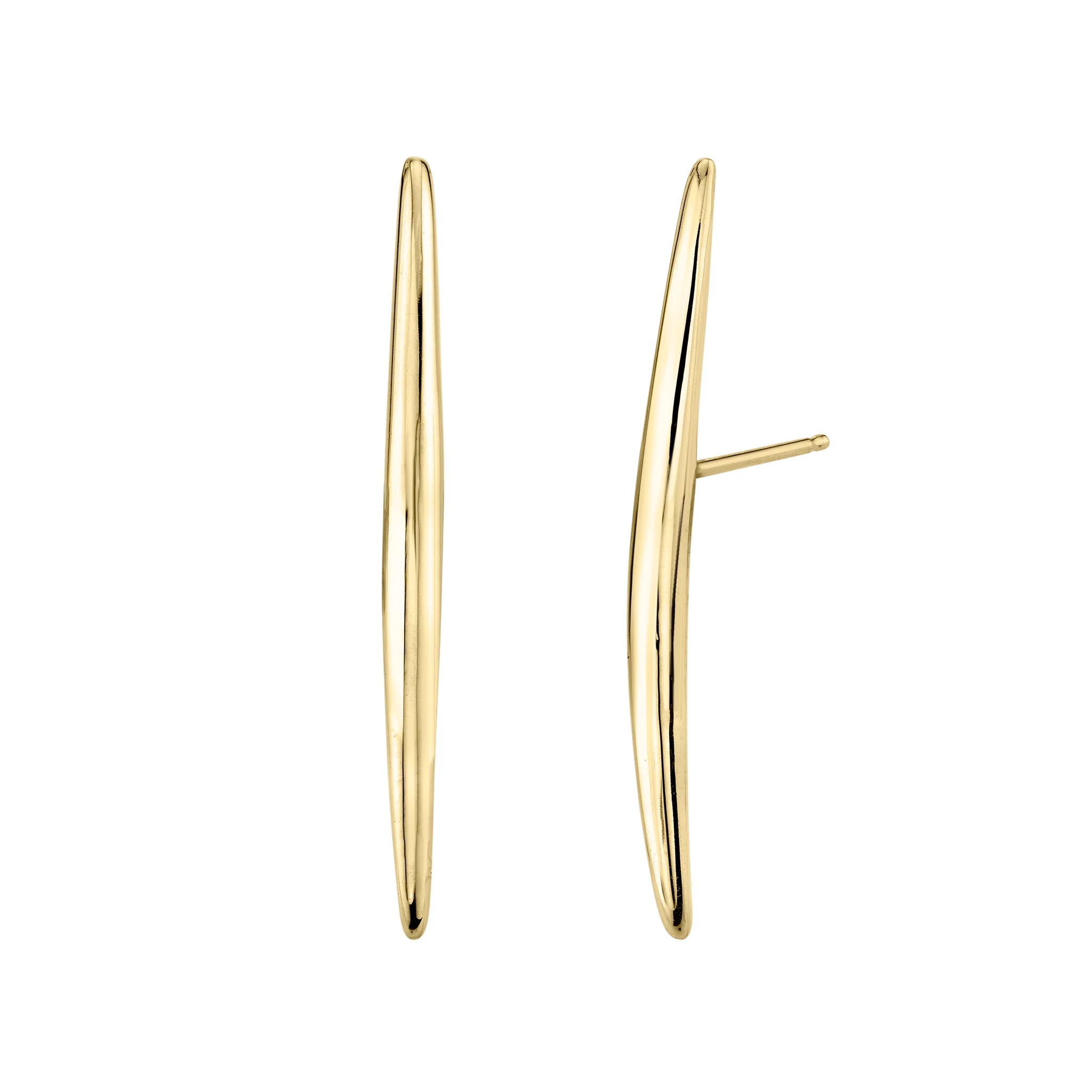 Carrie Hoffman Gold Bow Studs