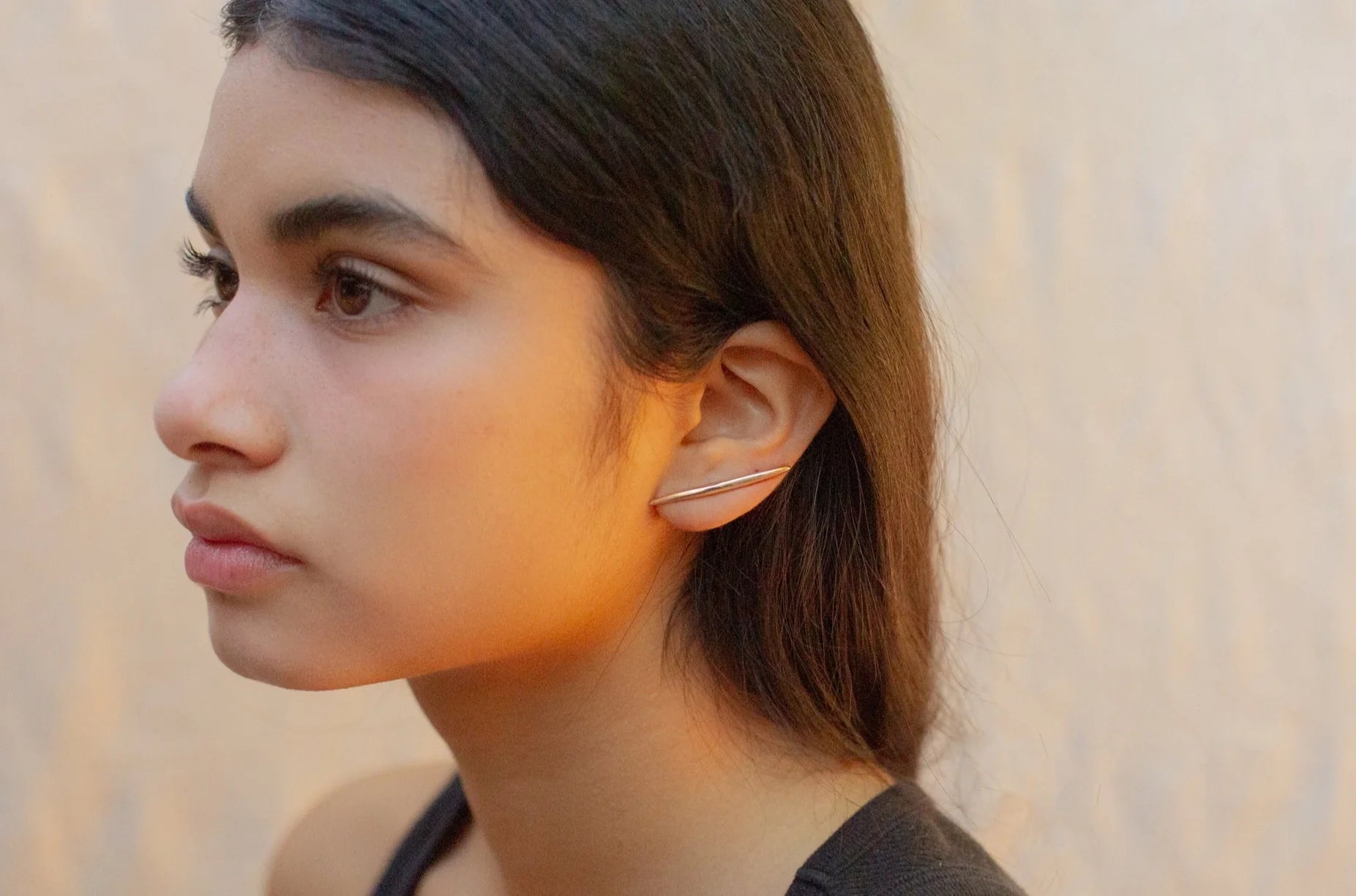 Carrie Hoffman Gold Bow Studs