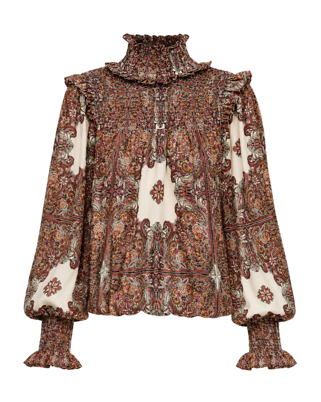 Clea Paige Shirred Blouse