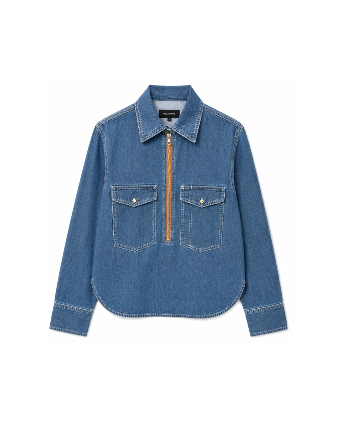 Yigal Azrouel Rose Denim Top