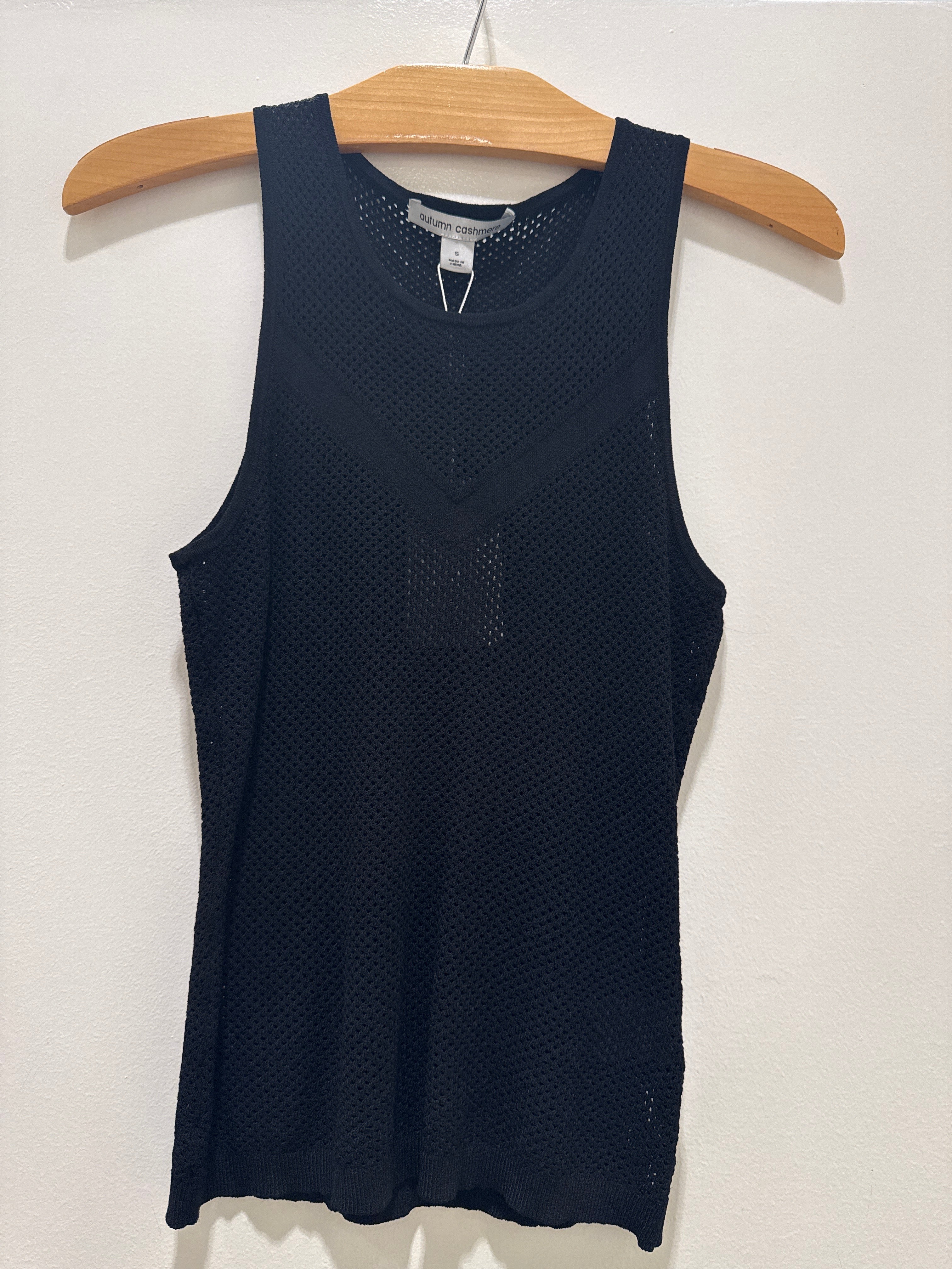 Autumn Cashmere Mesh Tank w/ Chevron