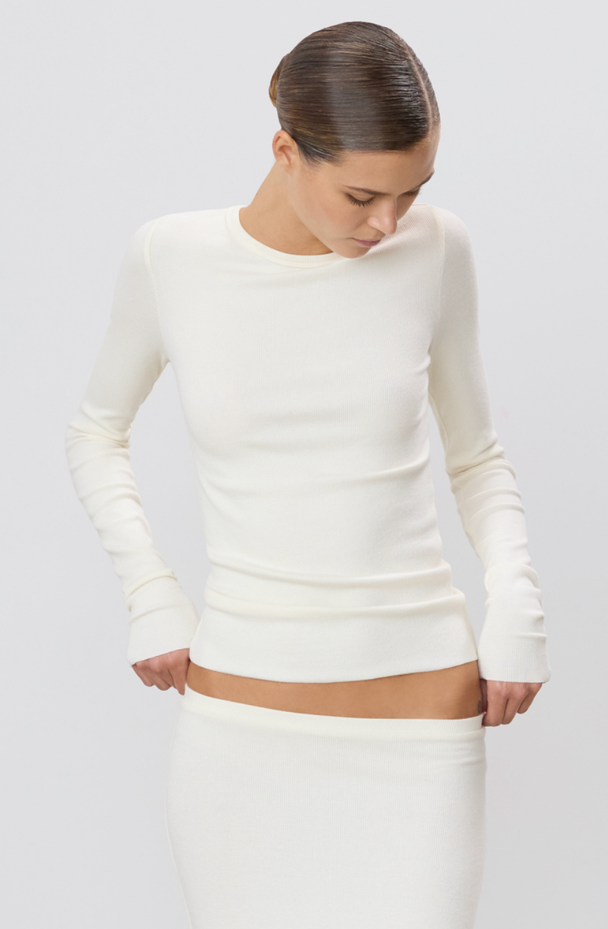 Eterne Long Sleeve Fitted Top