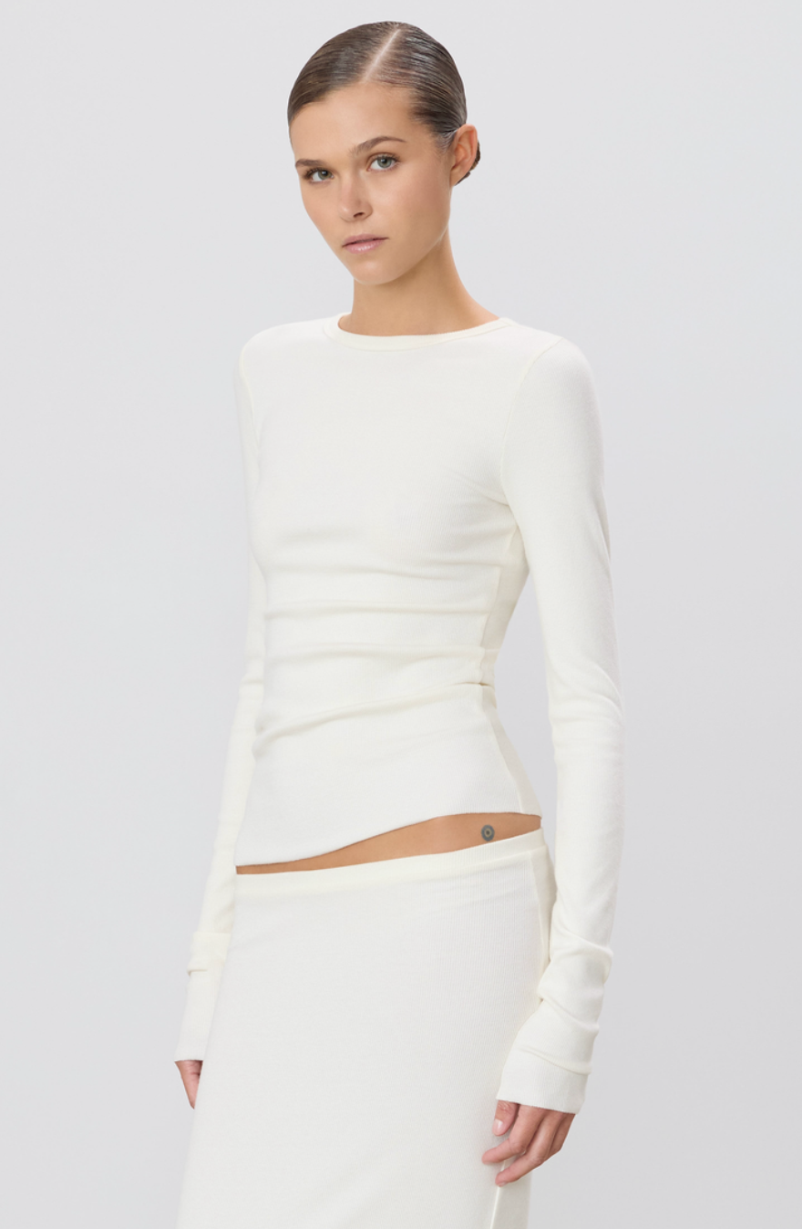 Eterne Long Sleeve Fitted Top