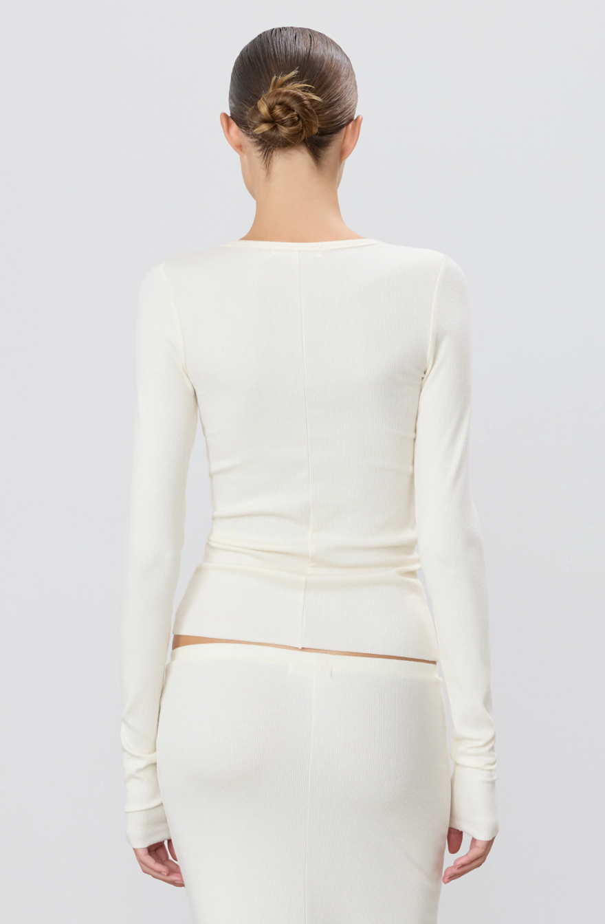 Eterne Long Sleeve Fitted Top