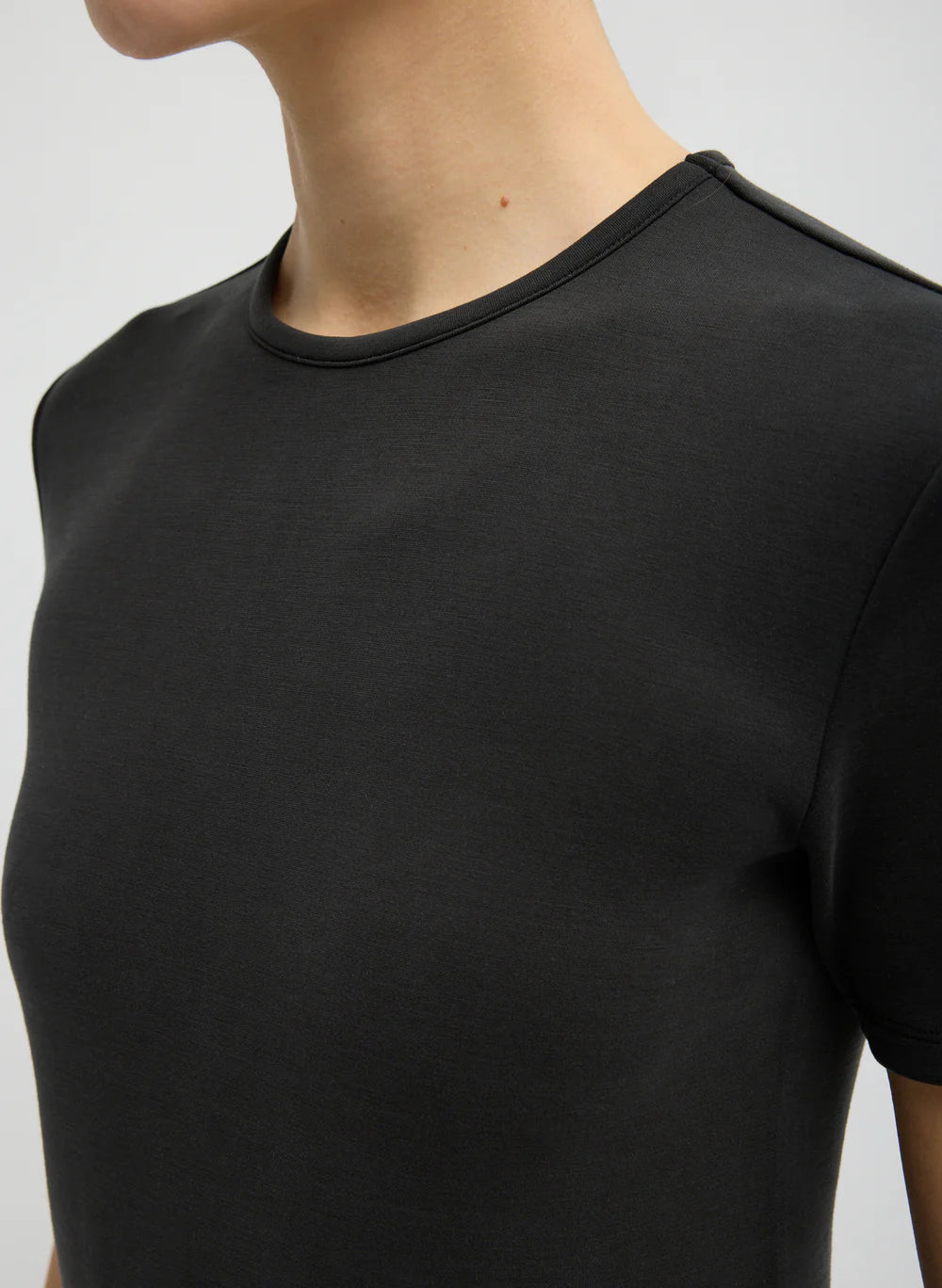 Tibi Feather Weight Neoprene Short Sleeve