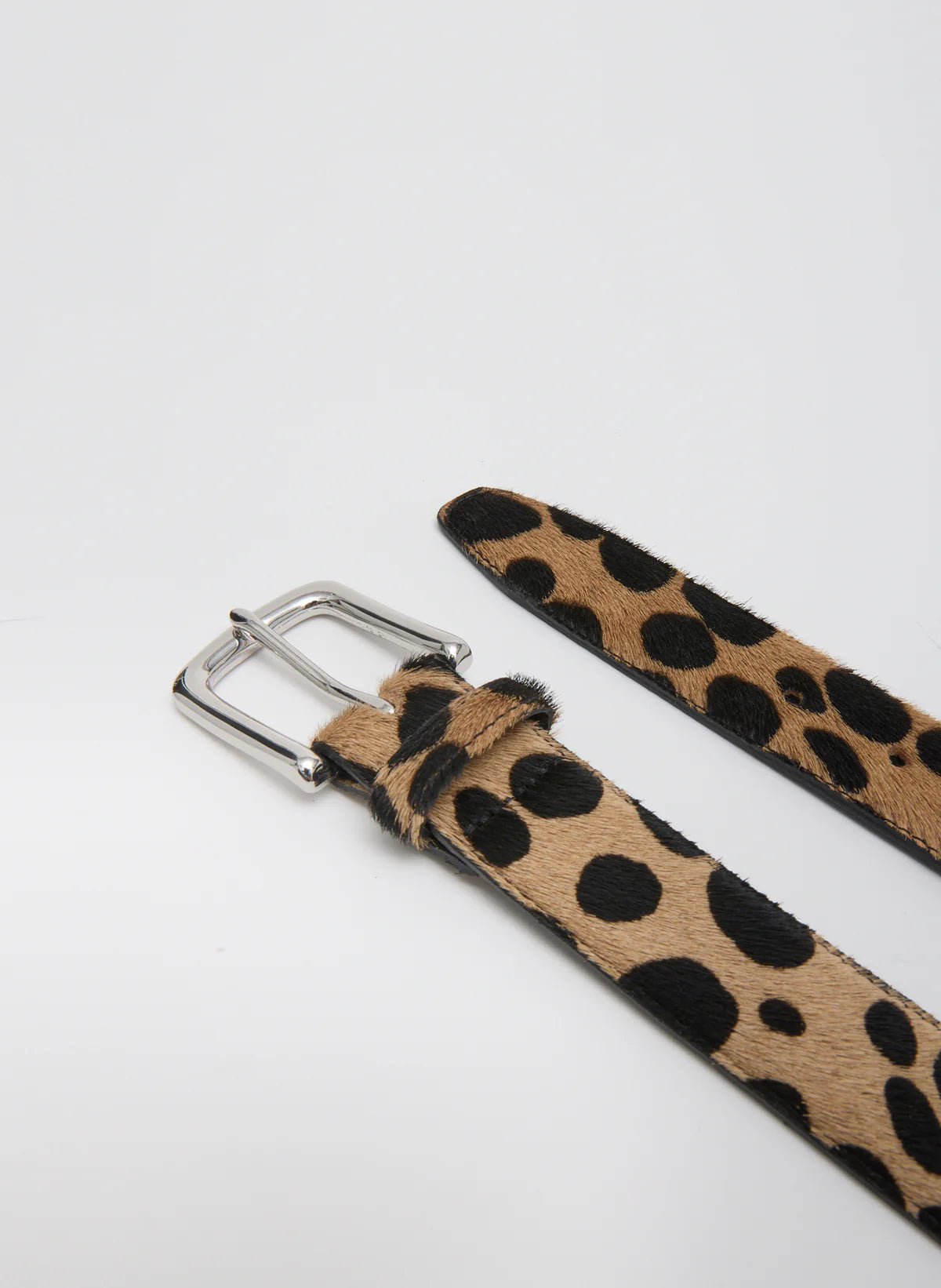 Tibi Classic Ponyhair Leather Belt
