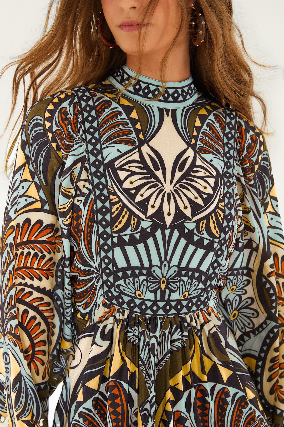 Farm Rio Balamana Multicolor Mini Dress