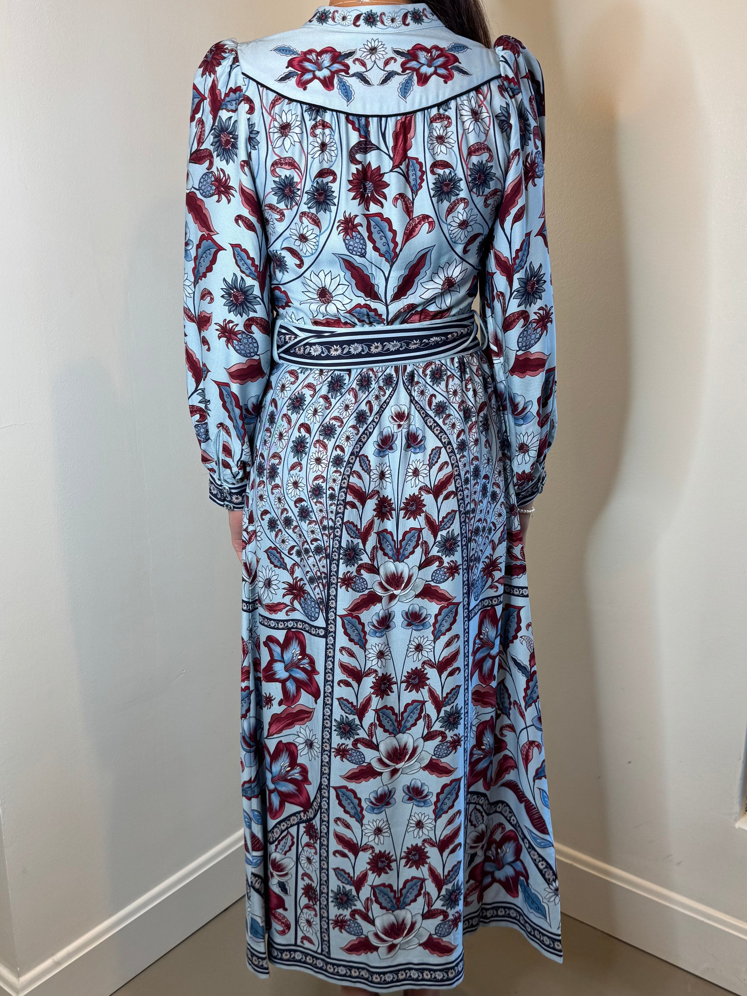 Farm Rio Marcelle Soft Blue Maxi Dress