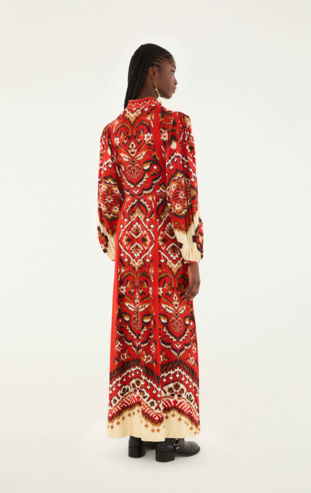 Farm Rio Ainika Pineapple Ikat Maxi Dress