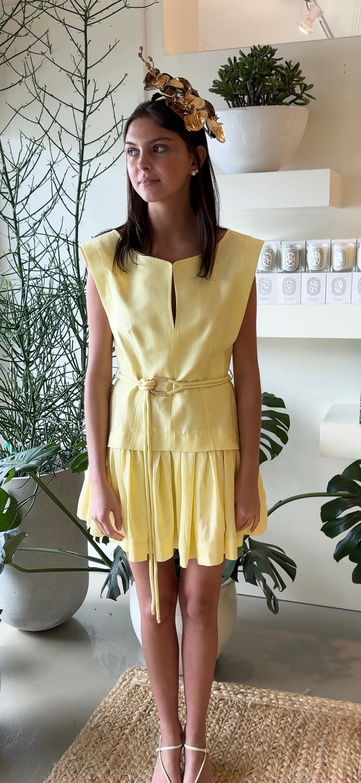 Tiffany Woodard Metallic Orchid Fascinator