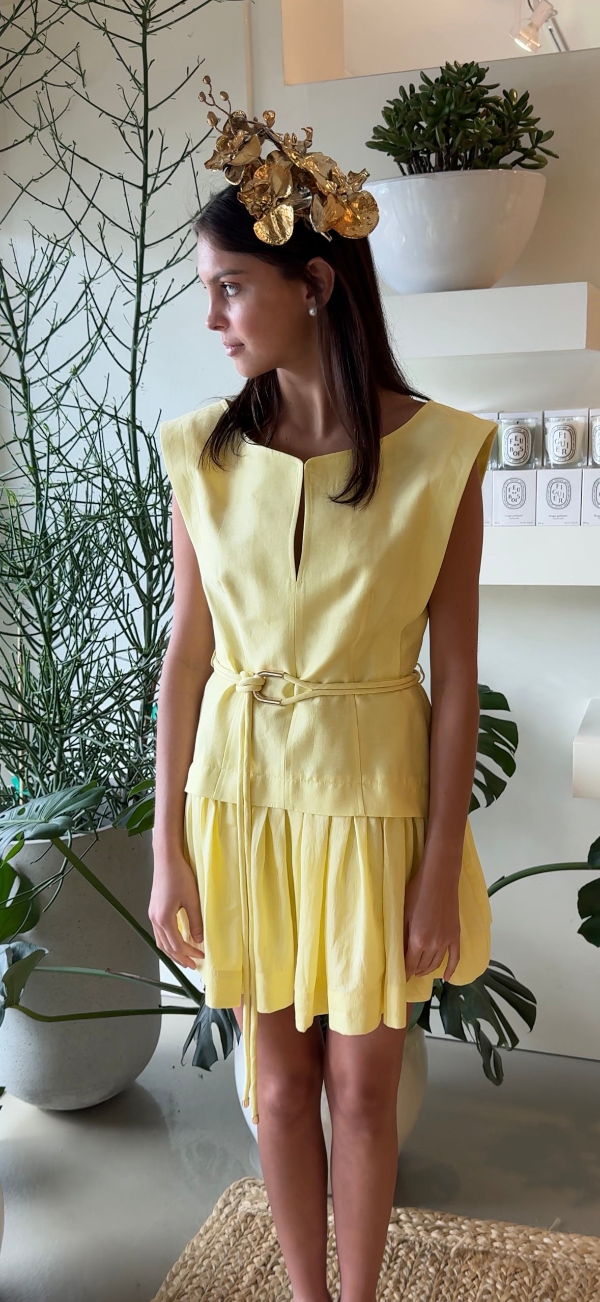 Tiffany Woodard Metallic Orchid Fascinator