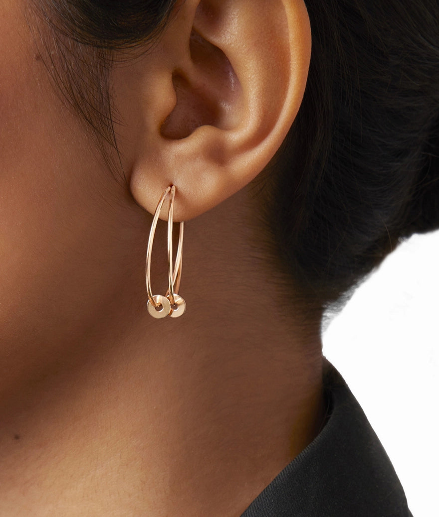 Ginette Donut Circle Hoops