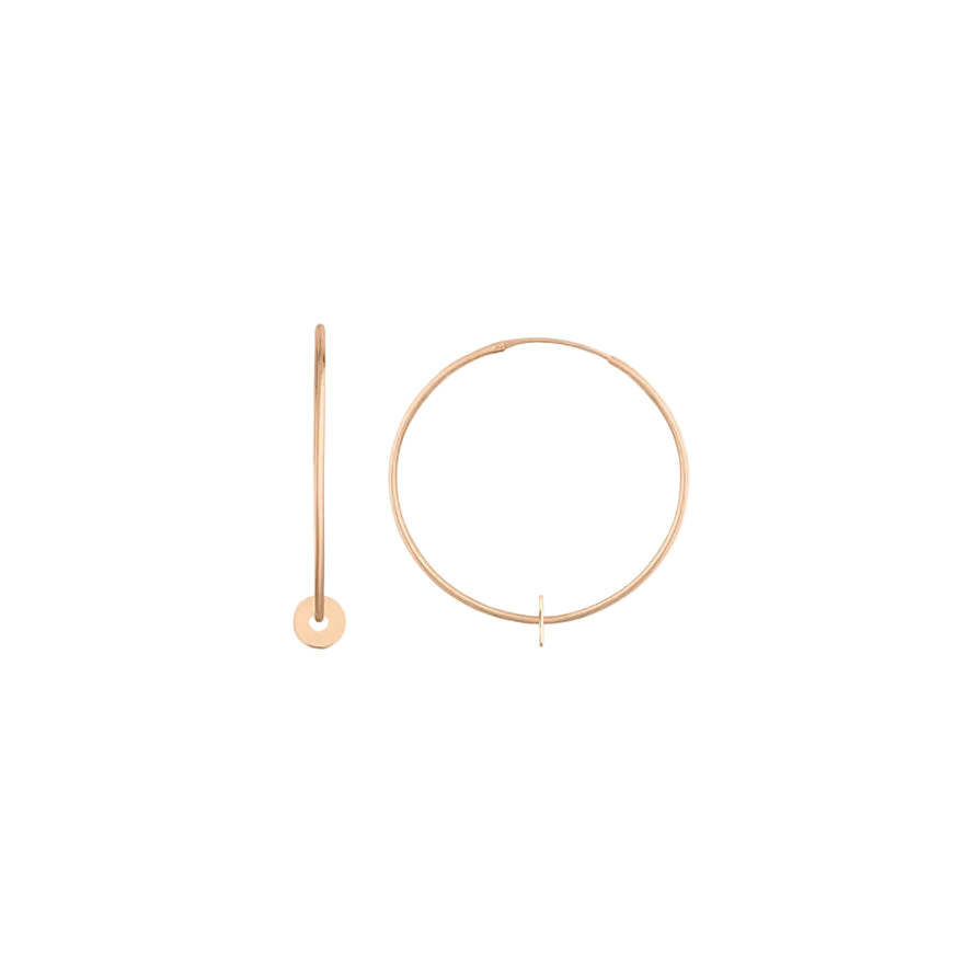 Ginette Donut Circle Hoops