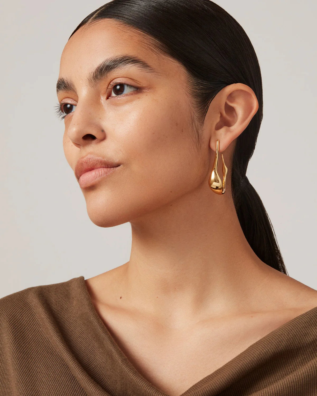 Jenny Bird Gold Colette Hoops