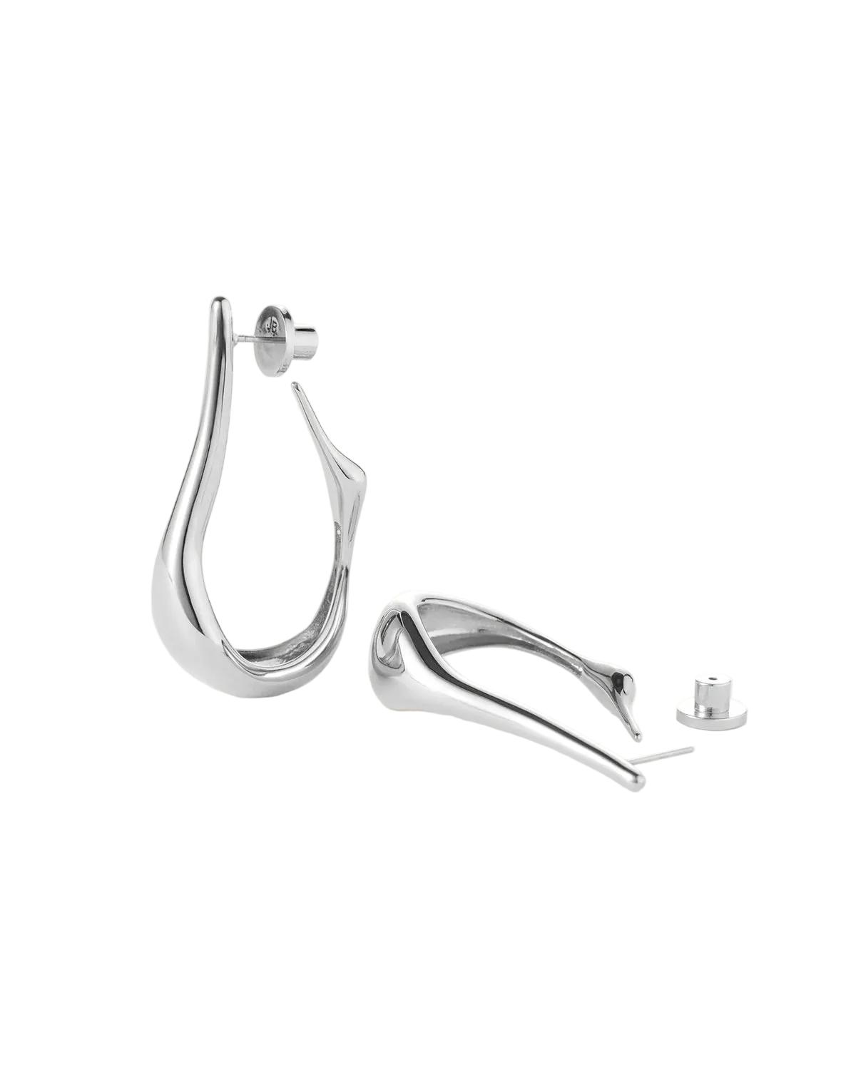 Jenny Bird Silver Colette Hoops