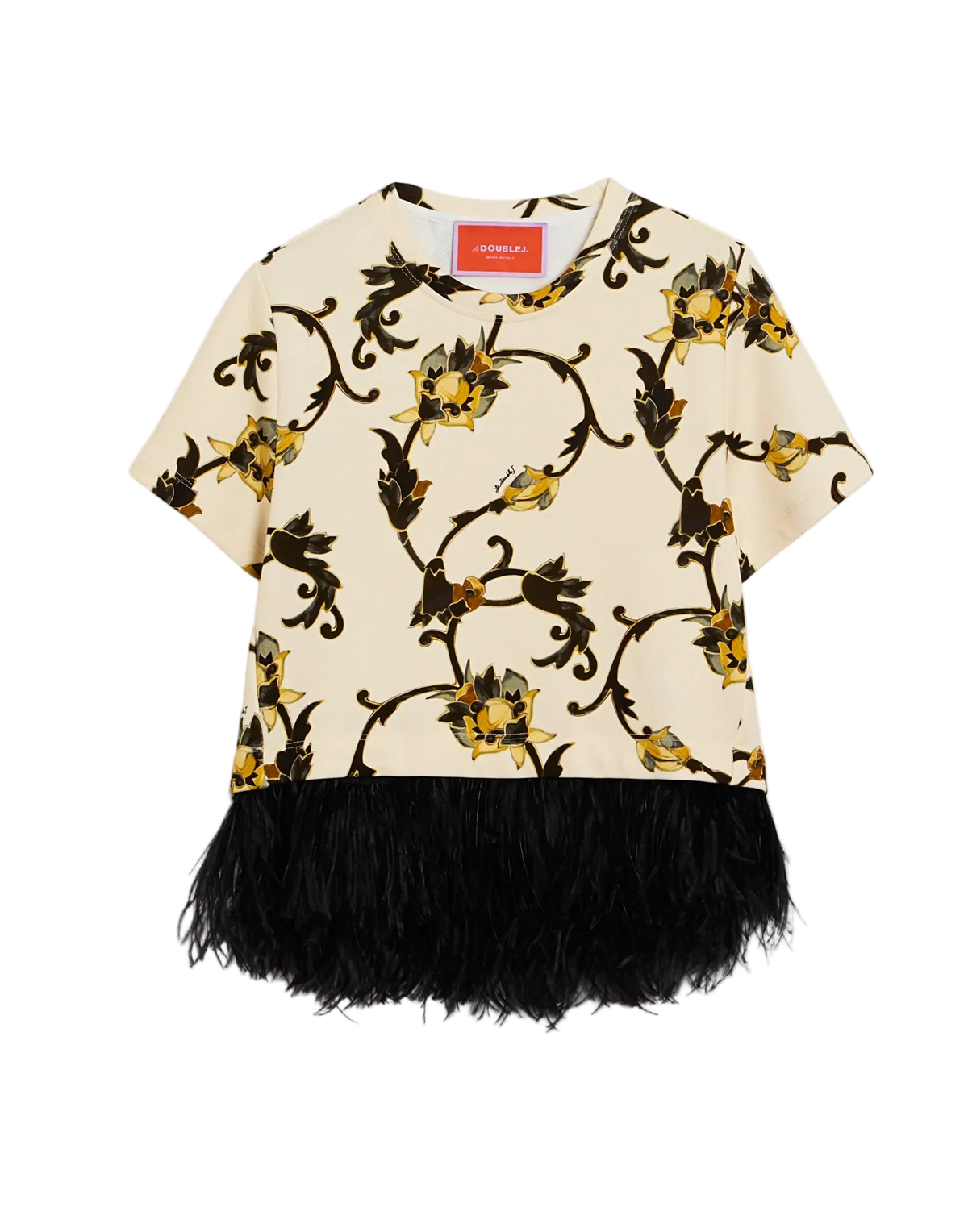 La DoubleJ La Scala Tee with Feathers