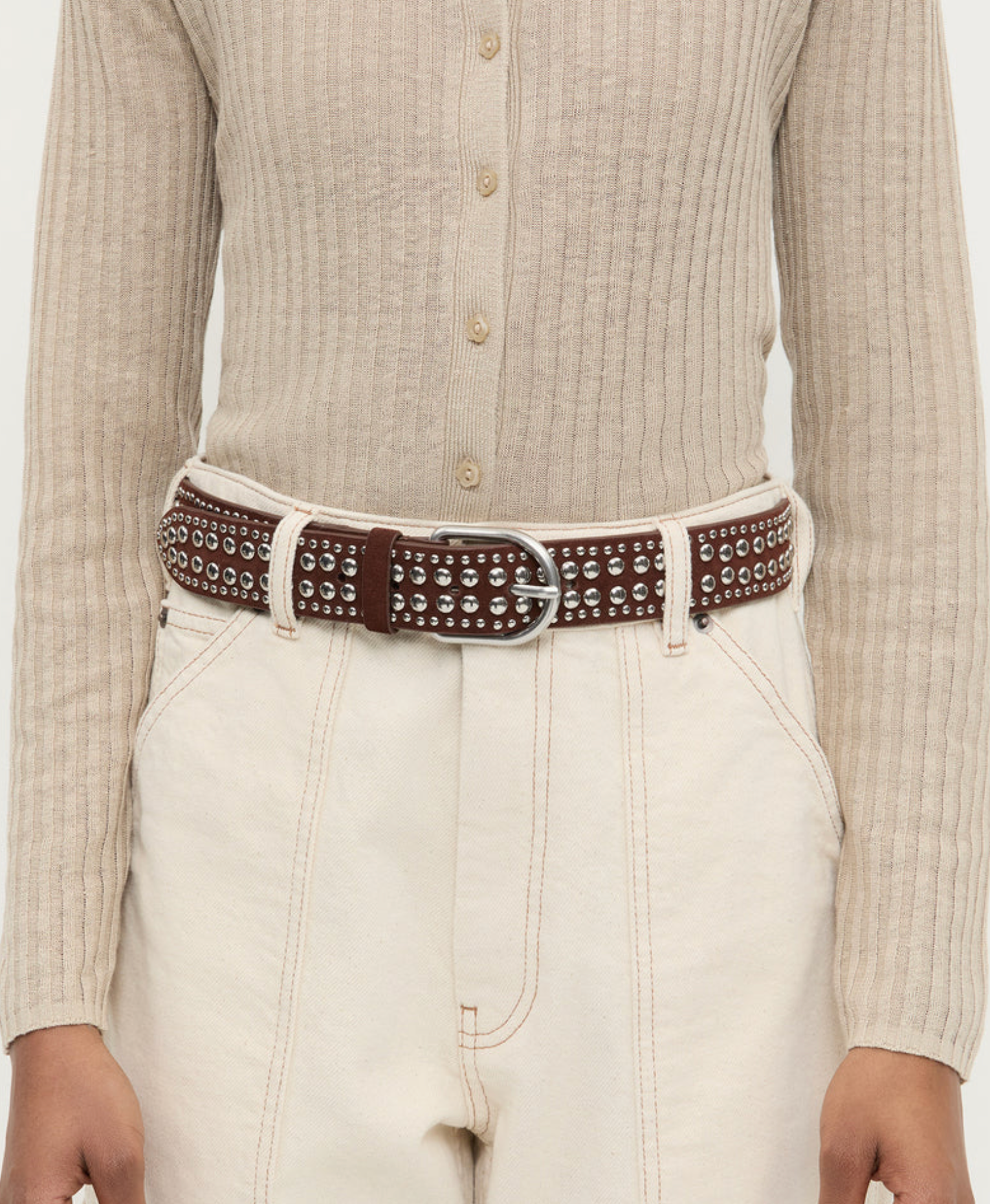 Loeffler Randall Isaac Studded Belt