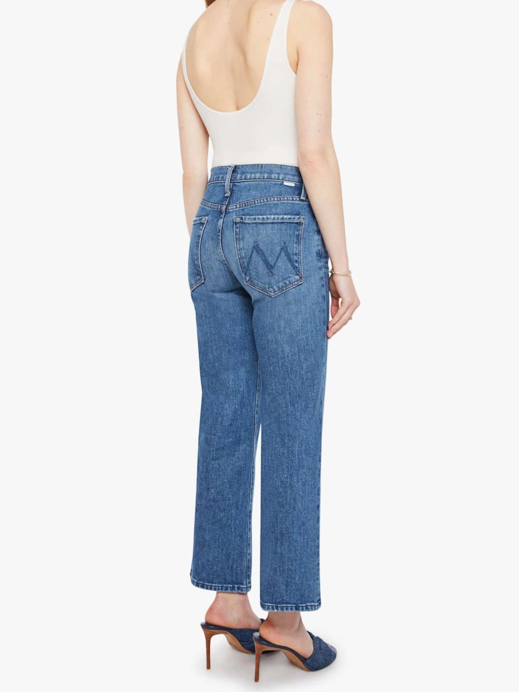 Mother Denim Mid Rise Rambler Zip Ankle