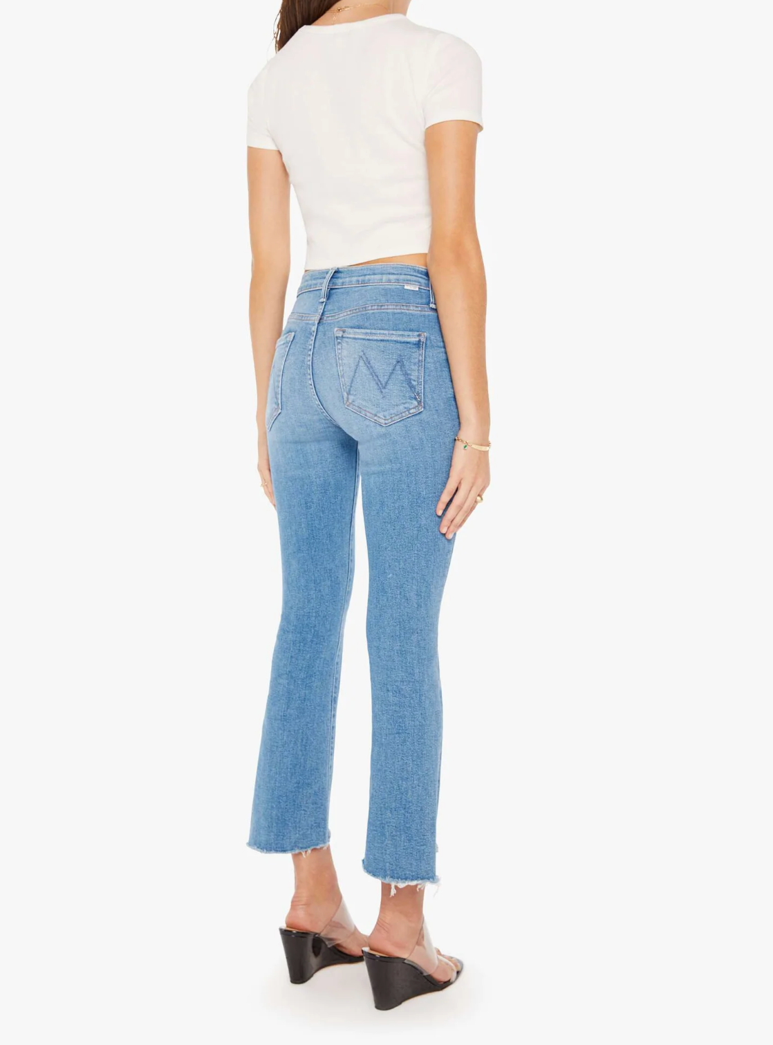Mother Insider Crop Step Fray