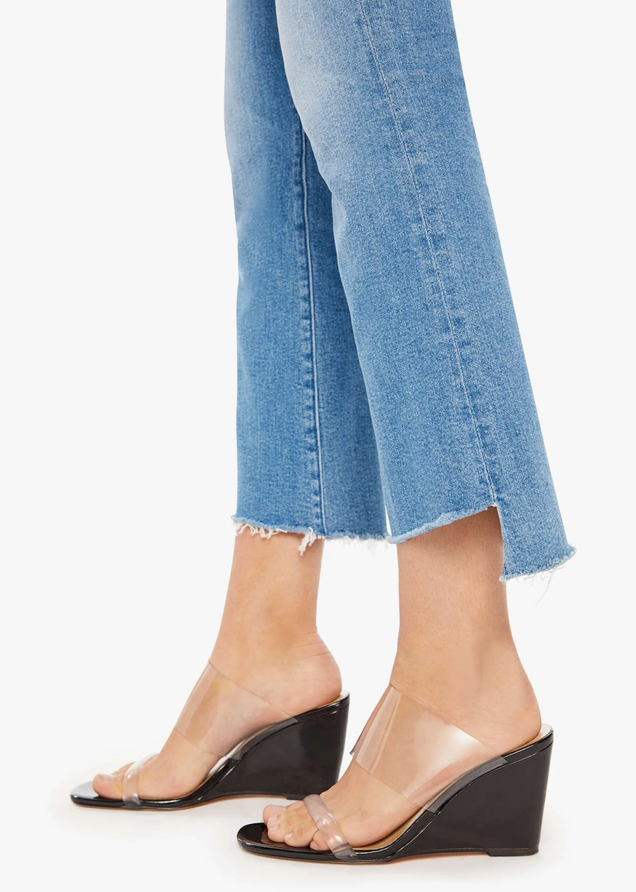 Mother Insider Crop Step Fray