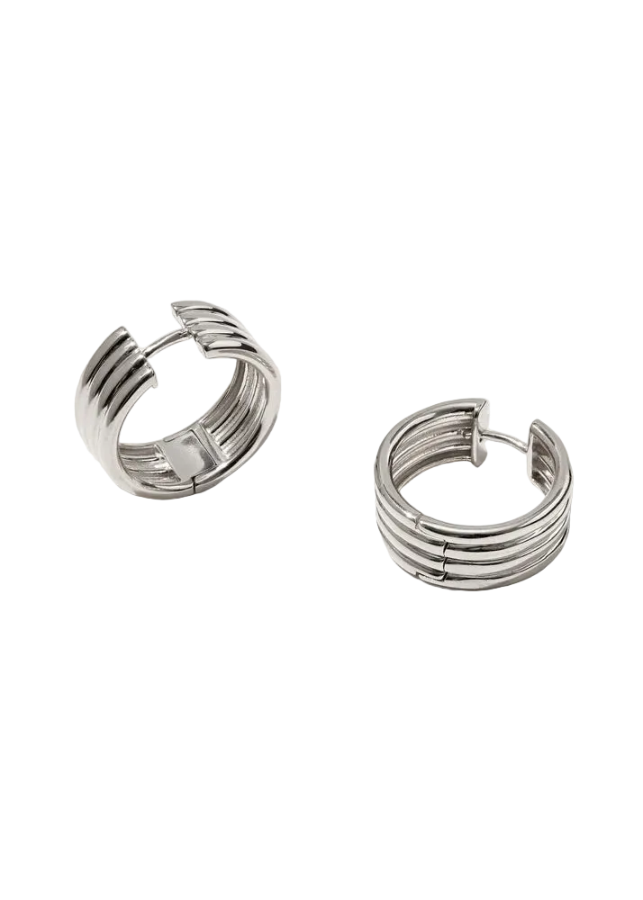 Otiumberg Silver Stratis Hoops