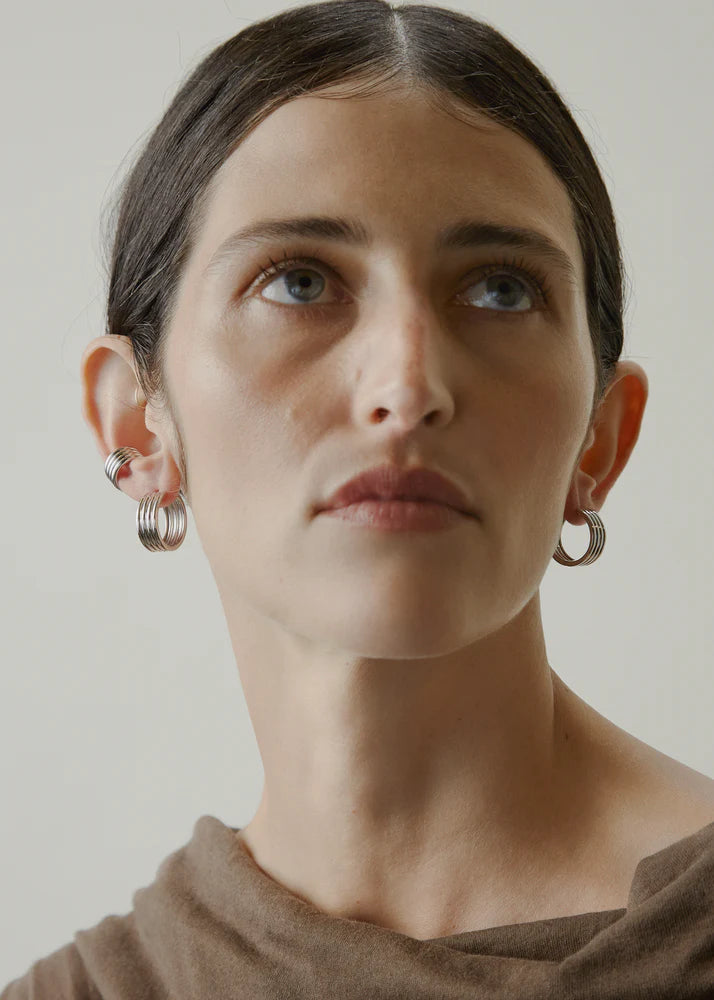 Otiumberg Silver Stratis Hoops
