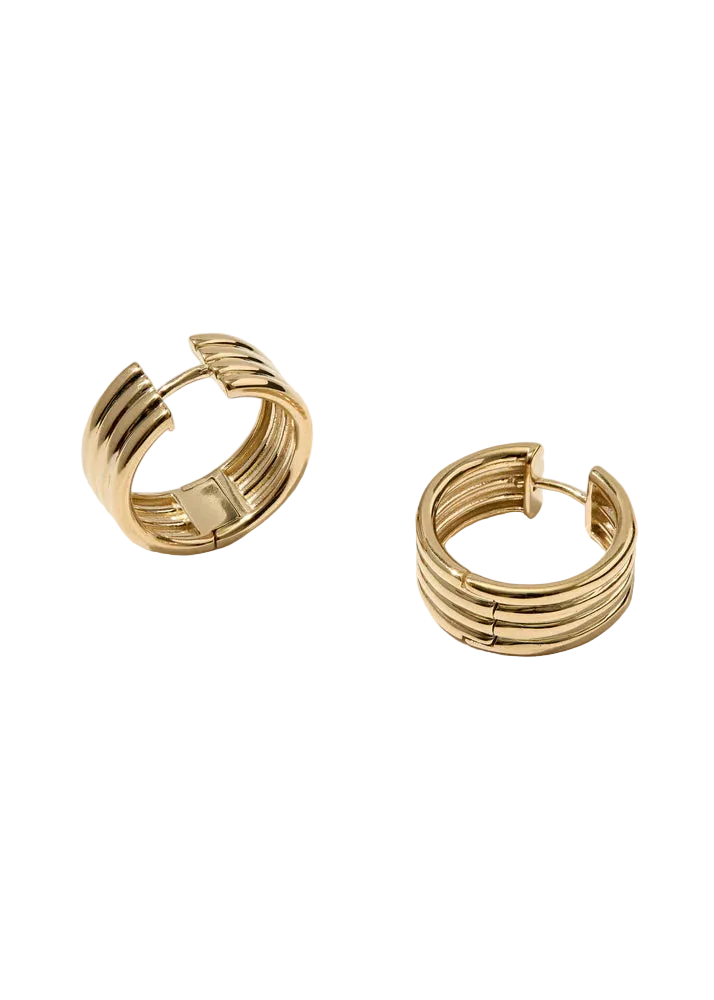 Otiumberg Stratis Gold Hoops