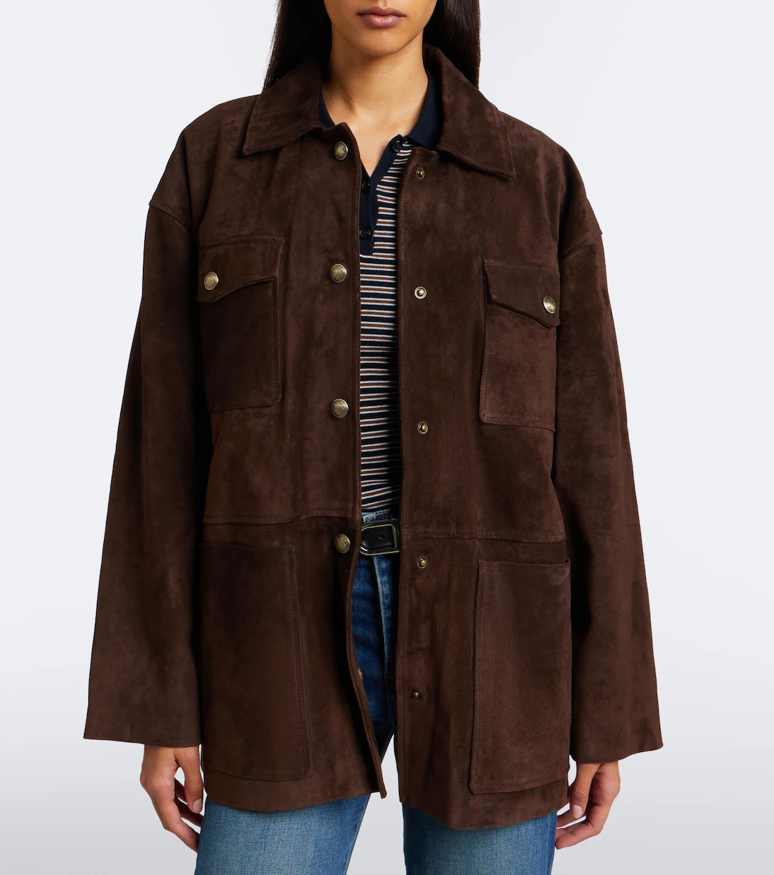 Nili Lotan Mirra Suede Jacket