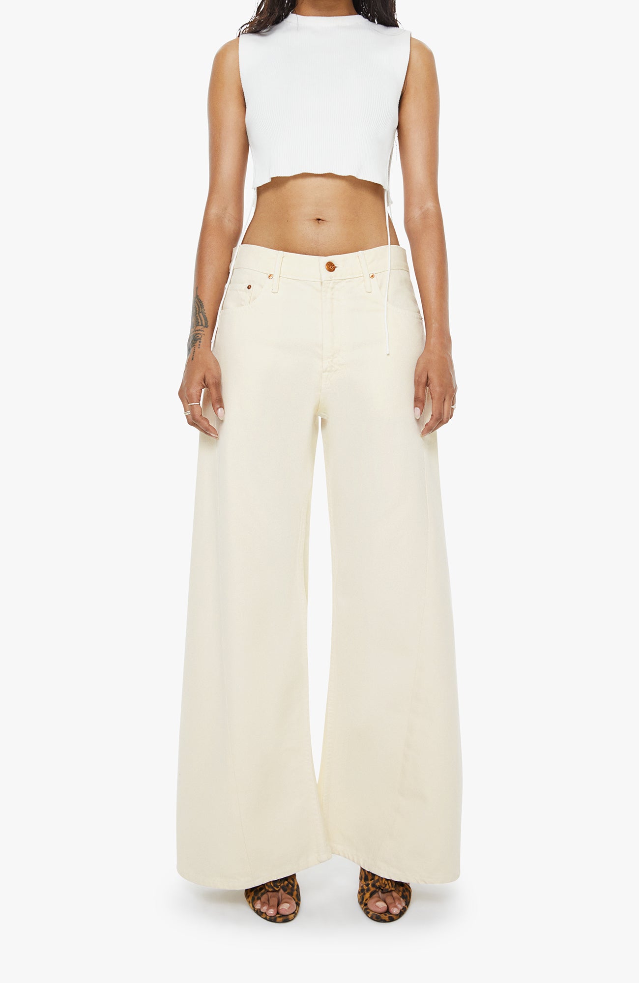 Mother Denim Lil Lemon Twist Sneak