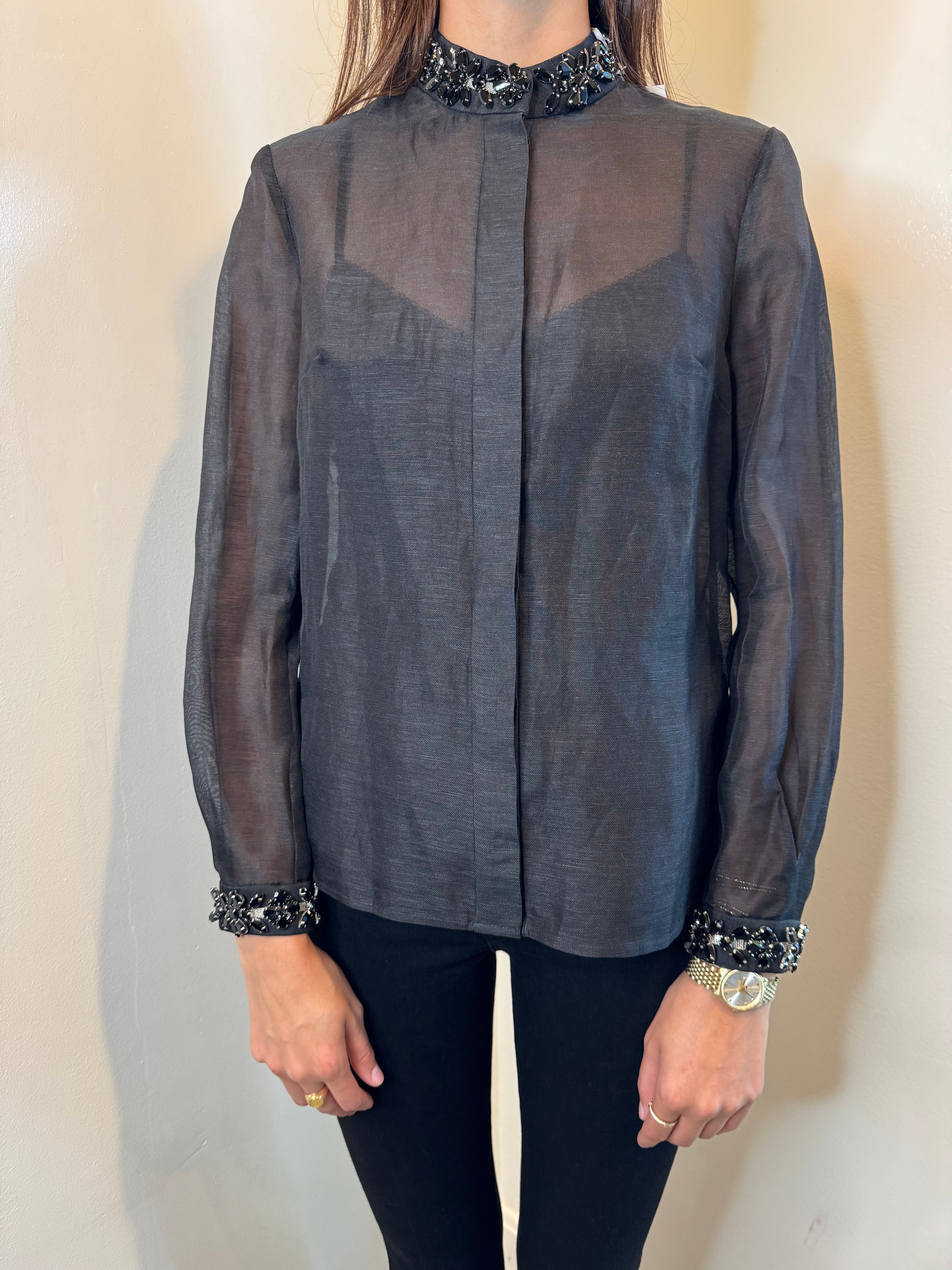 Zimmermann Hypnotic Jewelled Body Shirt