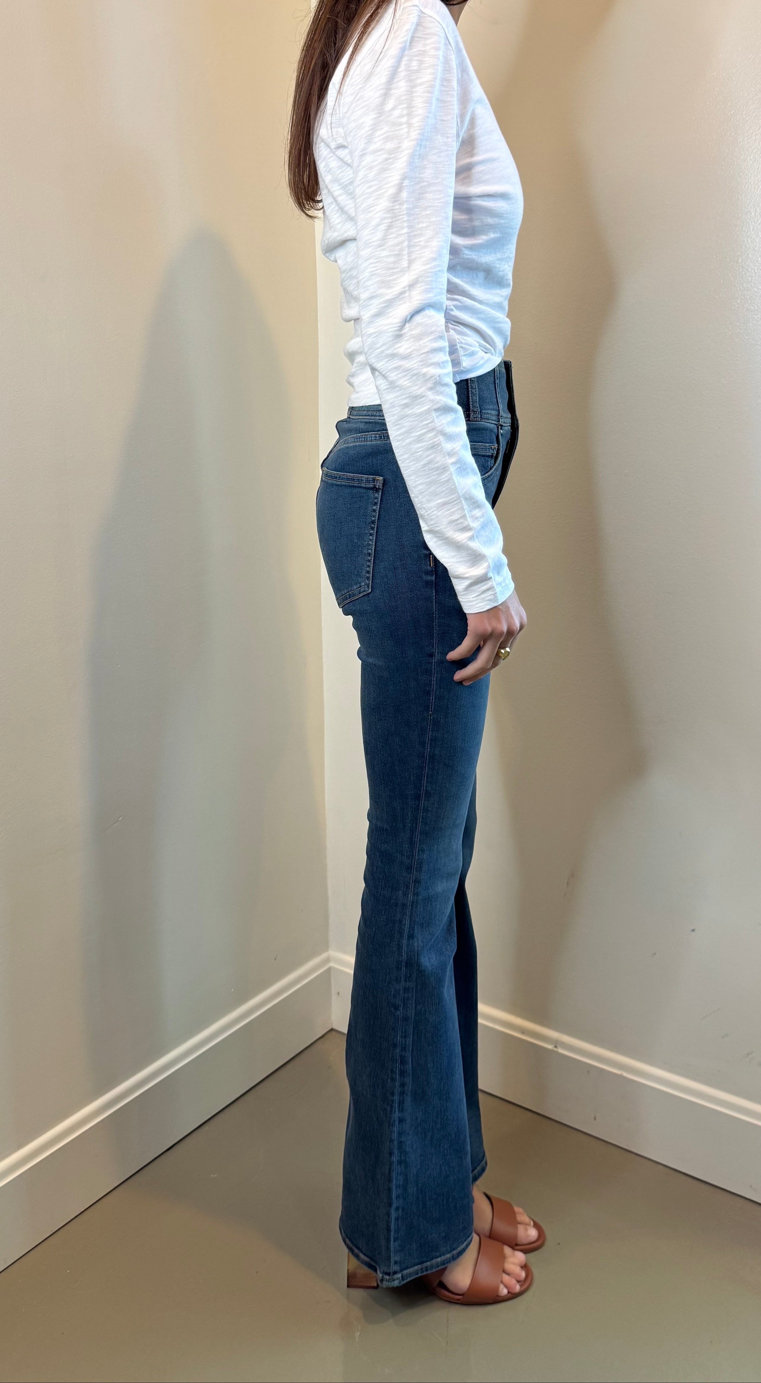 Veronica Beard Beverly High Rise Skinny Flare