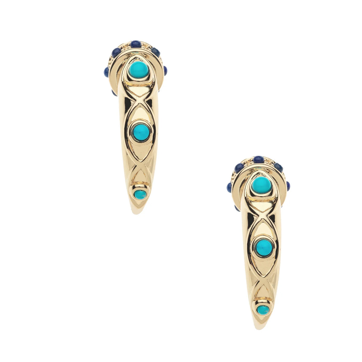 Jane Win Protect Ancient Eye Tusk Hoops