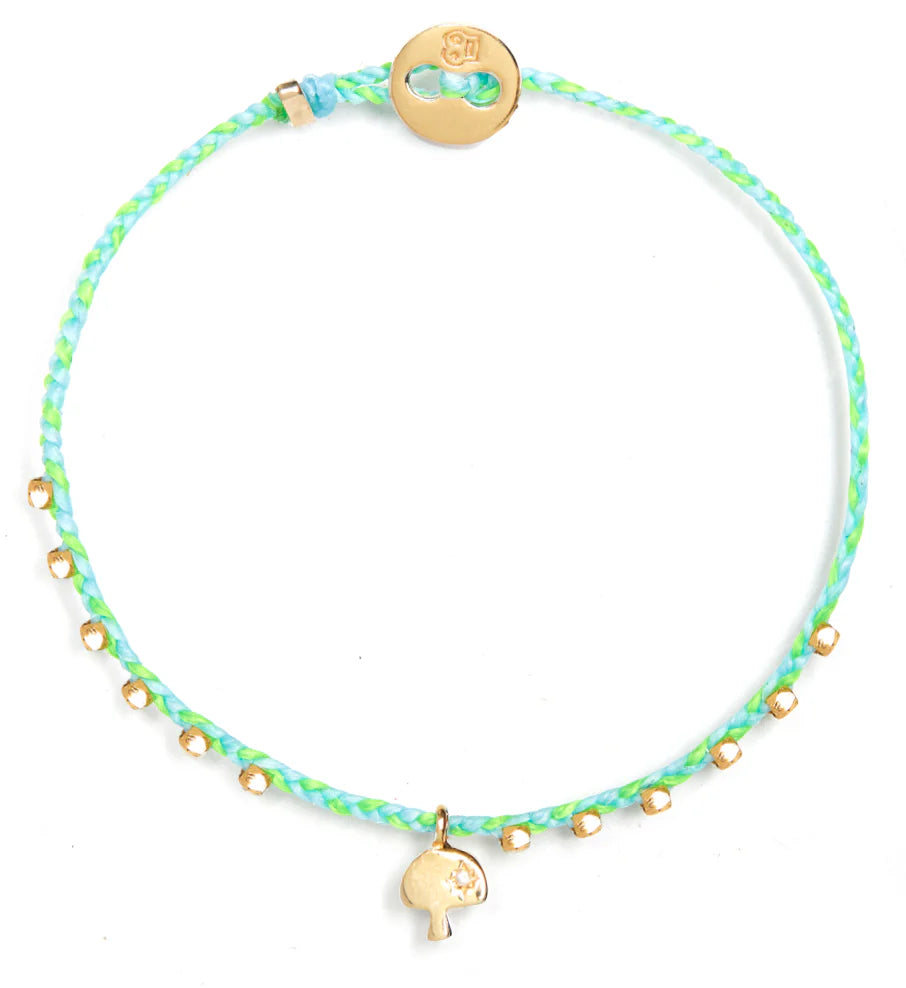 Scosha Easygoing Diamond Shroom Charm Bracelet