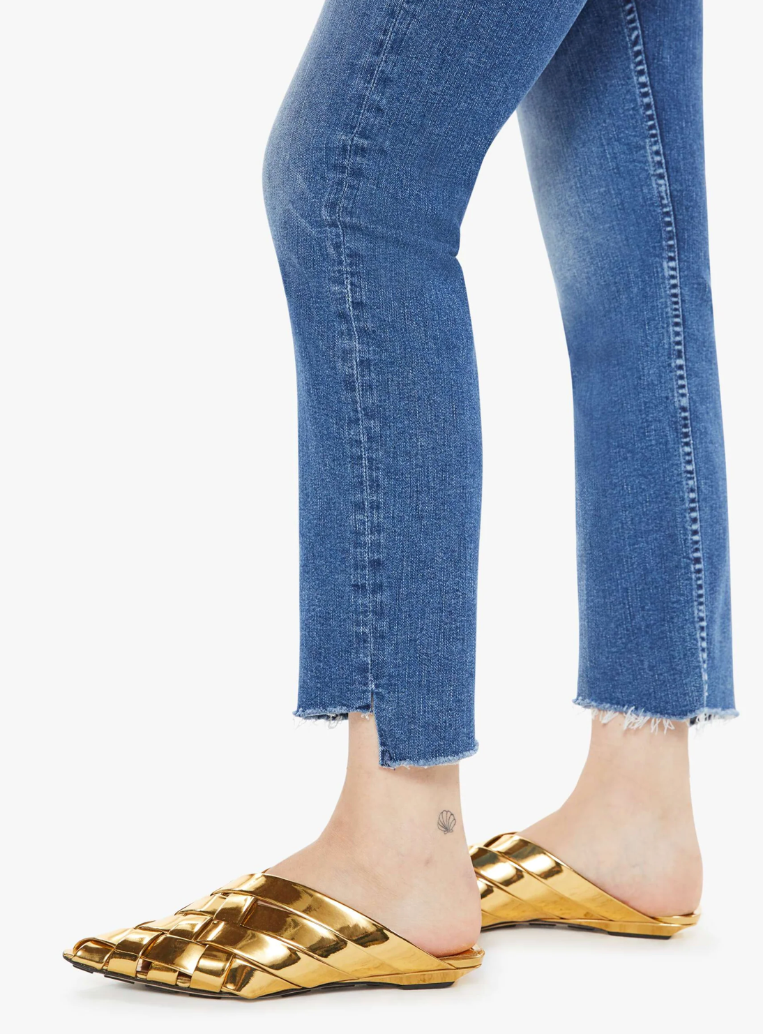 Mother HW Rider Ankle Step Fray