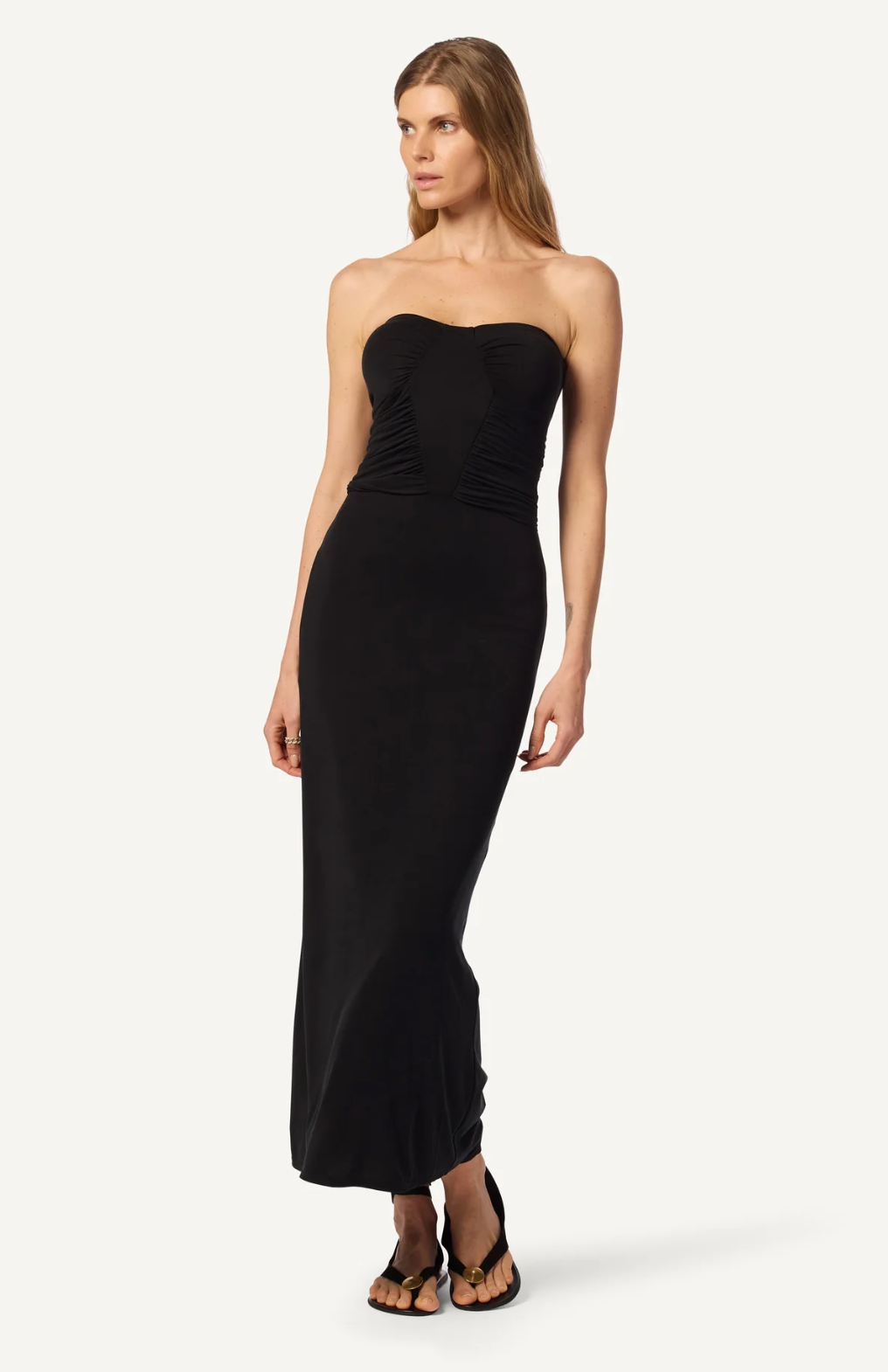 Sablyn Elle draped strapless dress