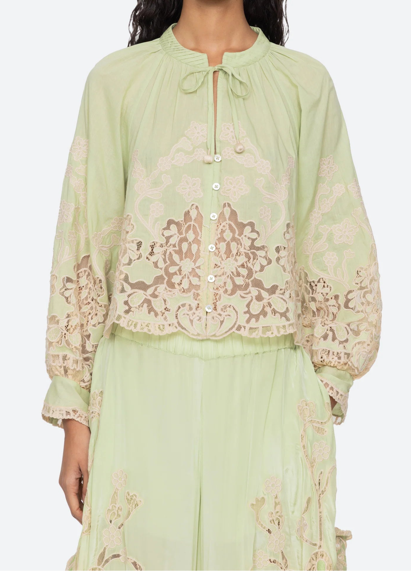 Sea Gracelyn Lace L/S Top