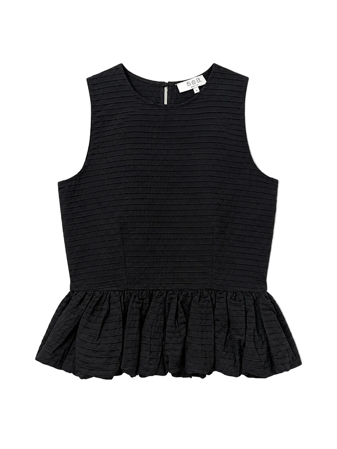 Sea Roni Solid Boat Neck Top